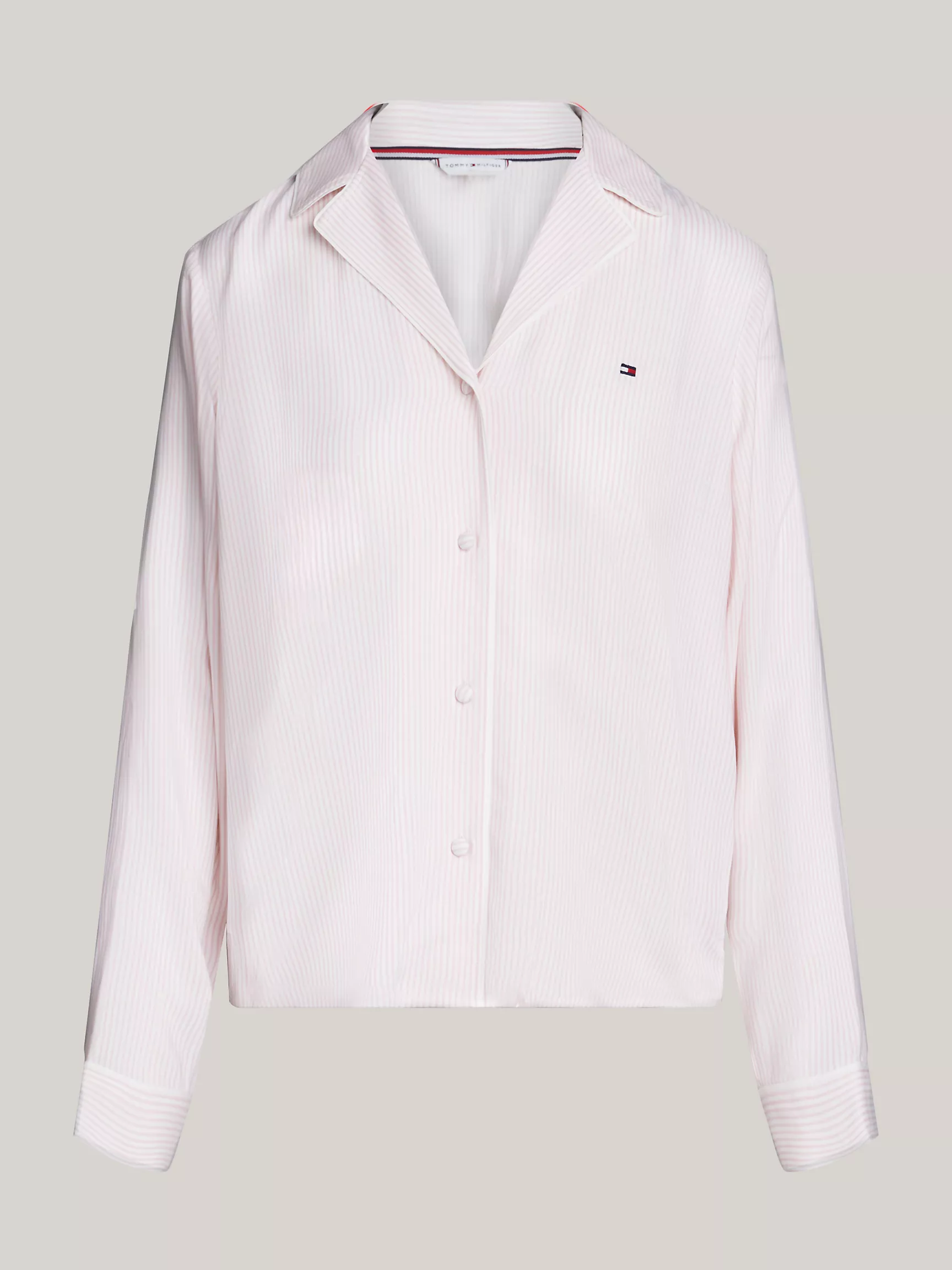 Женская одежда для сна Tommy Hilfiger, Полосатая вискозная пижамная рубашка