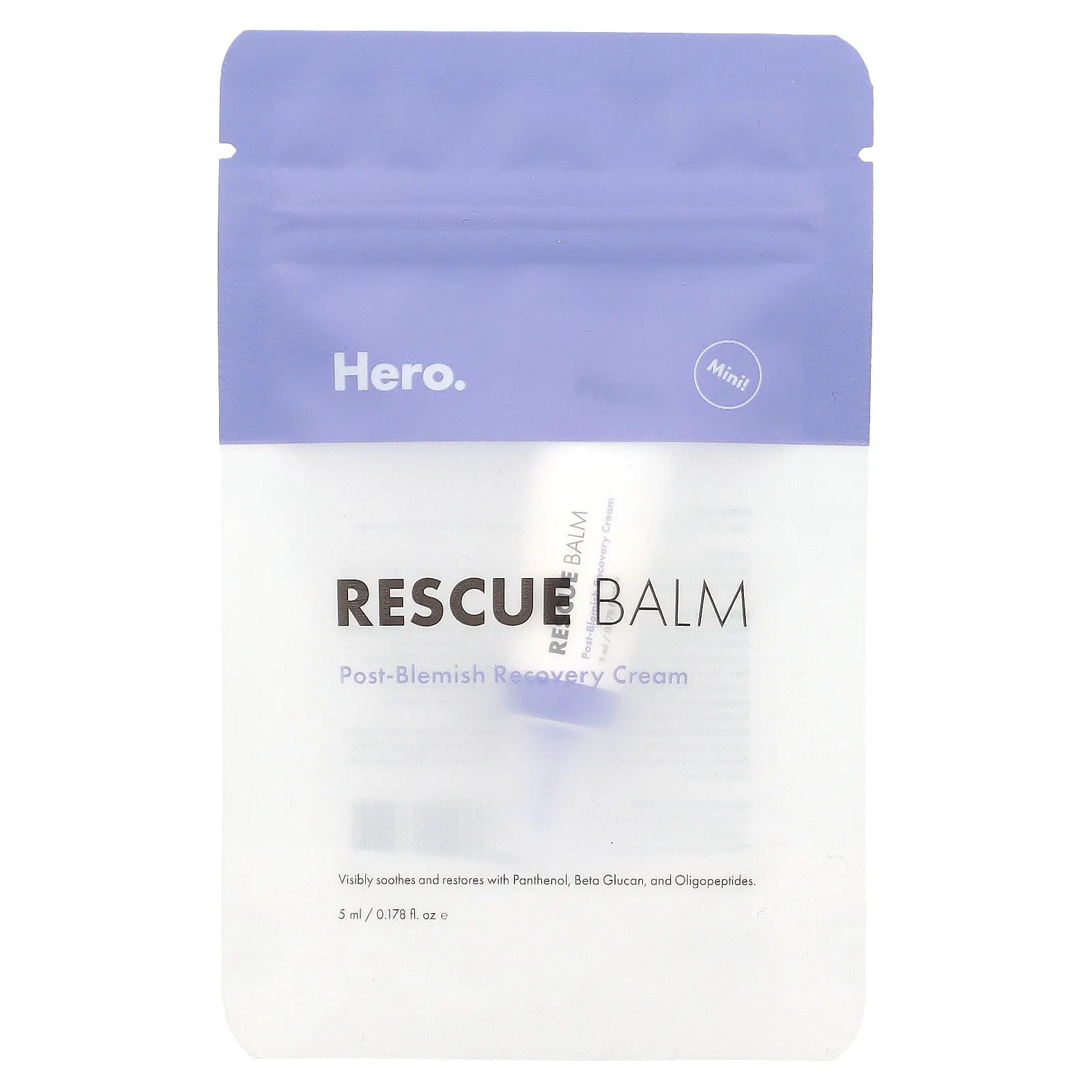 Hero Cosmetics, Rescue Balm, мини-бальзам, 5 мл (0,178 жидк. унции)