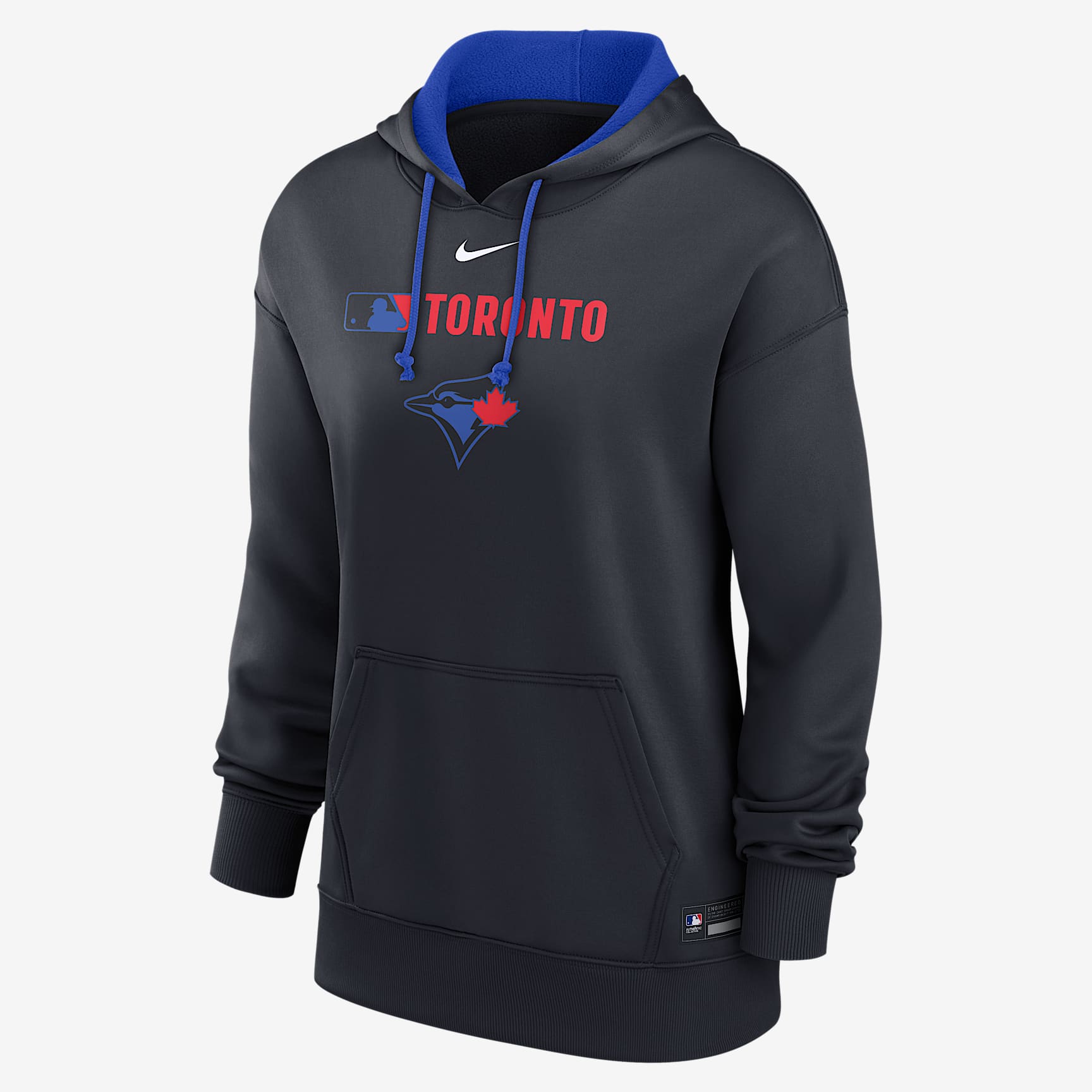 Toronto Blue Jays Authentic Collection City Connect Women's Nike Therma MLB Pullover Hoodie