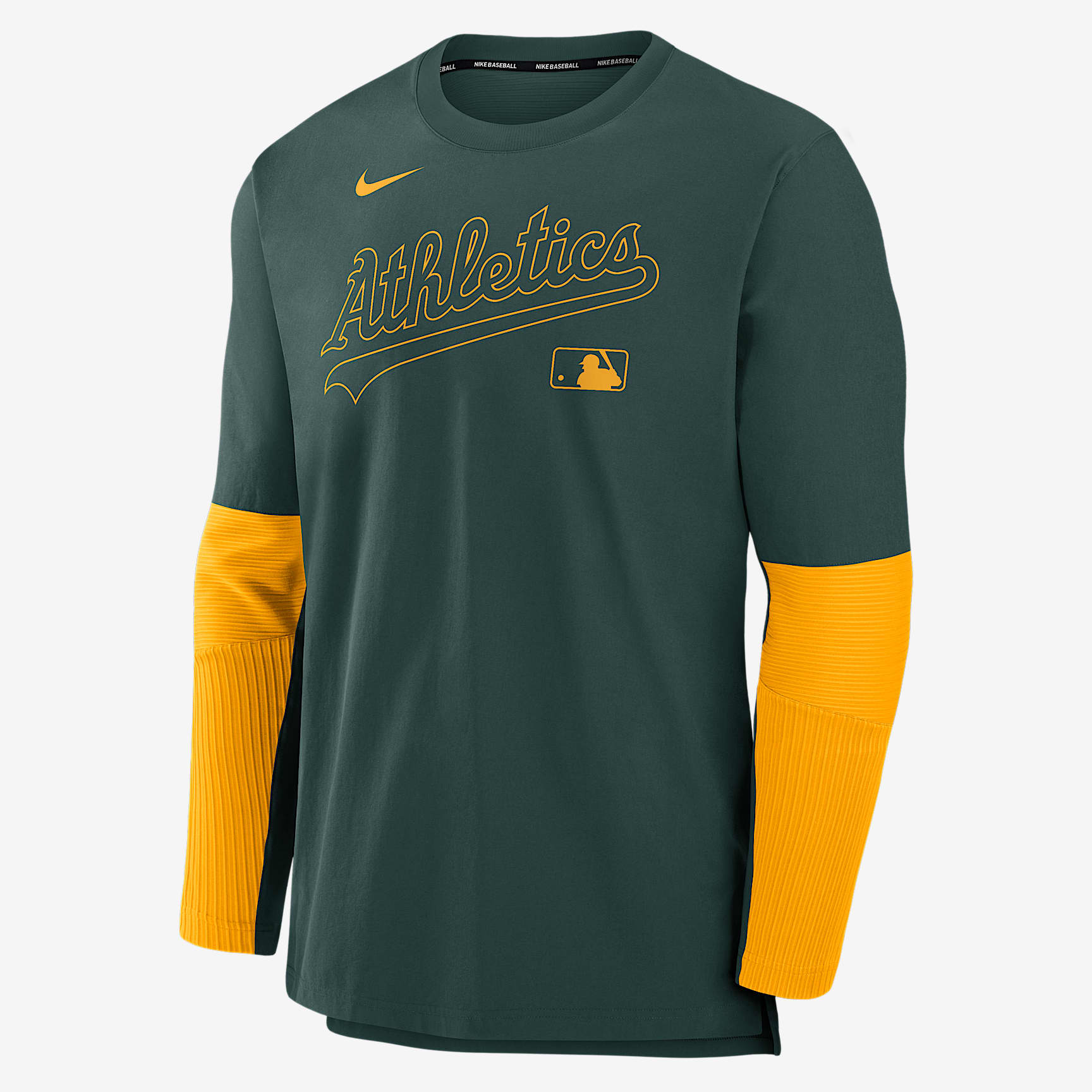 Athletics Authentic Collection Player Men's Nike Dri-FIT MLB Pullover Sweatshirt