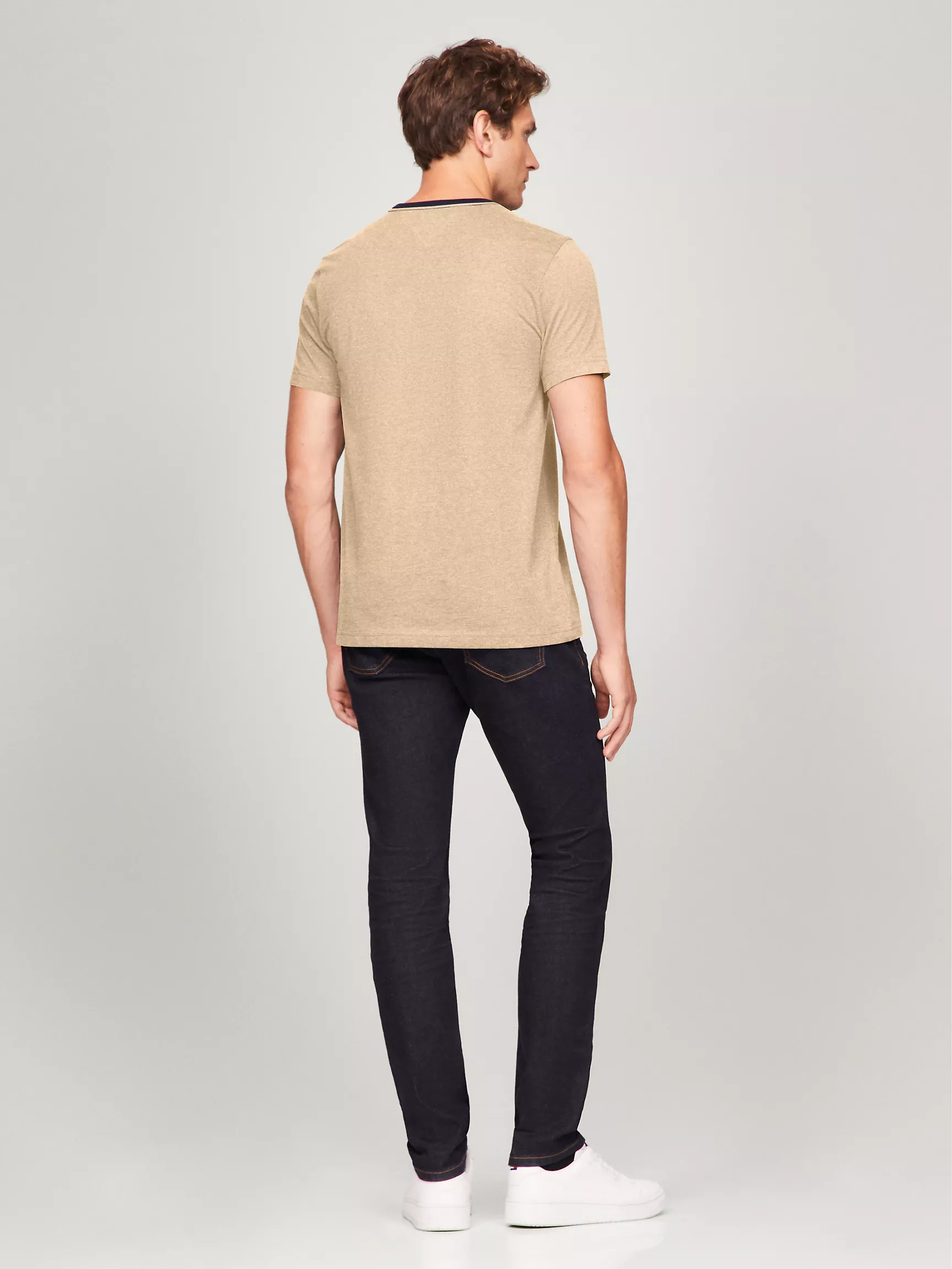 Мужская футболка Tommy Hilfiger, Футболка с фирменным флаговым логотипом Hilfiger