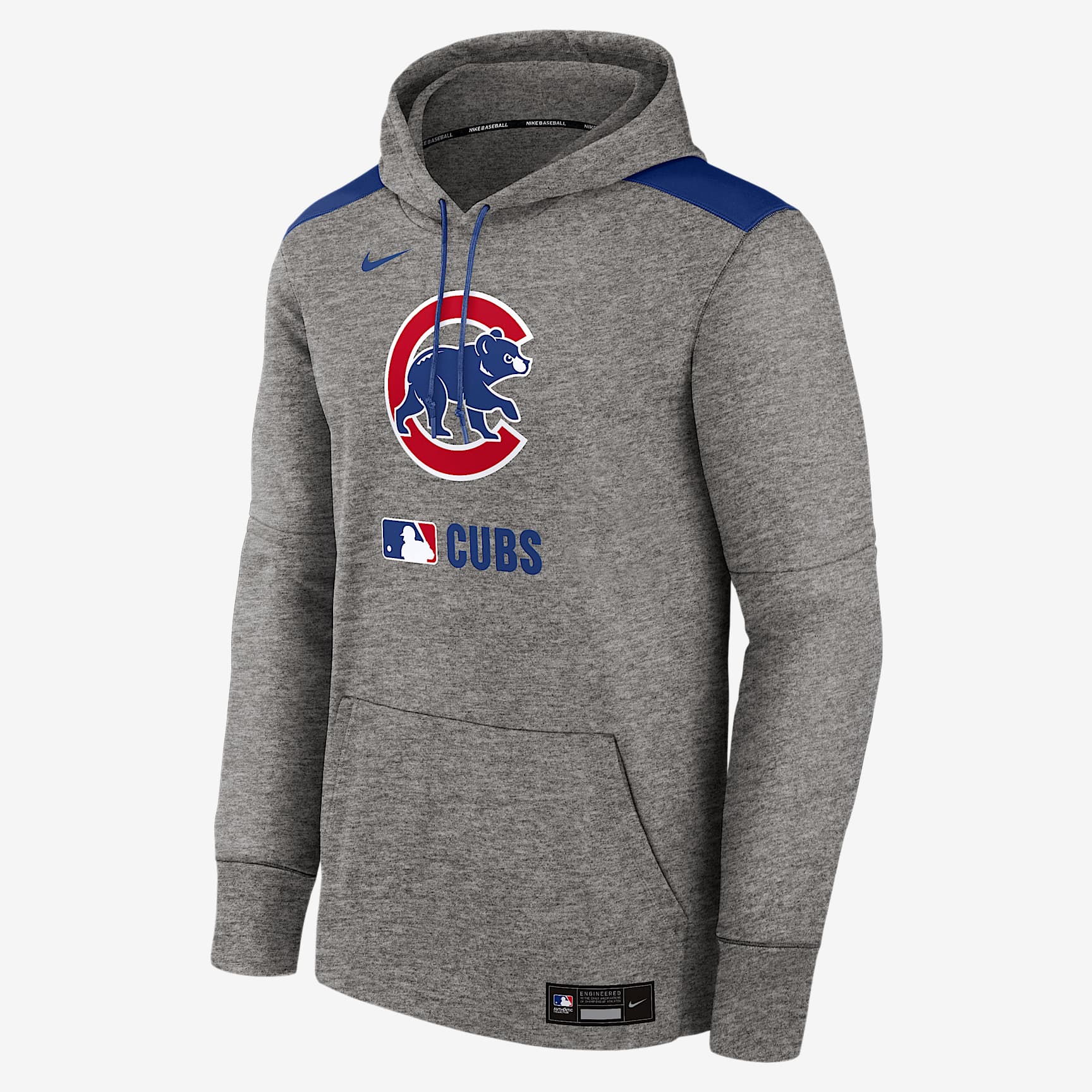 Chicago Cubs Authentic Collection Men's Nike Therma MLB Pullover Hoodie