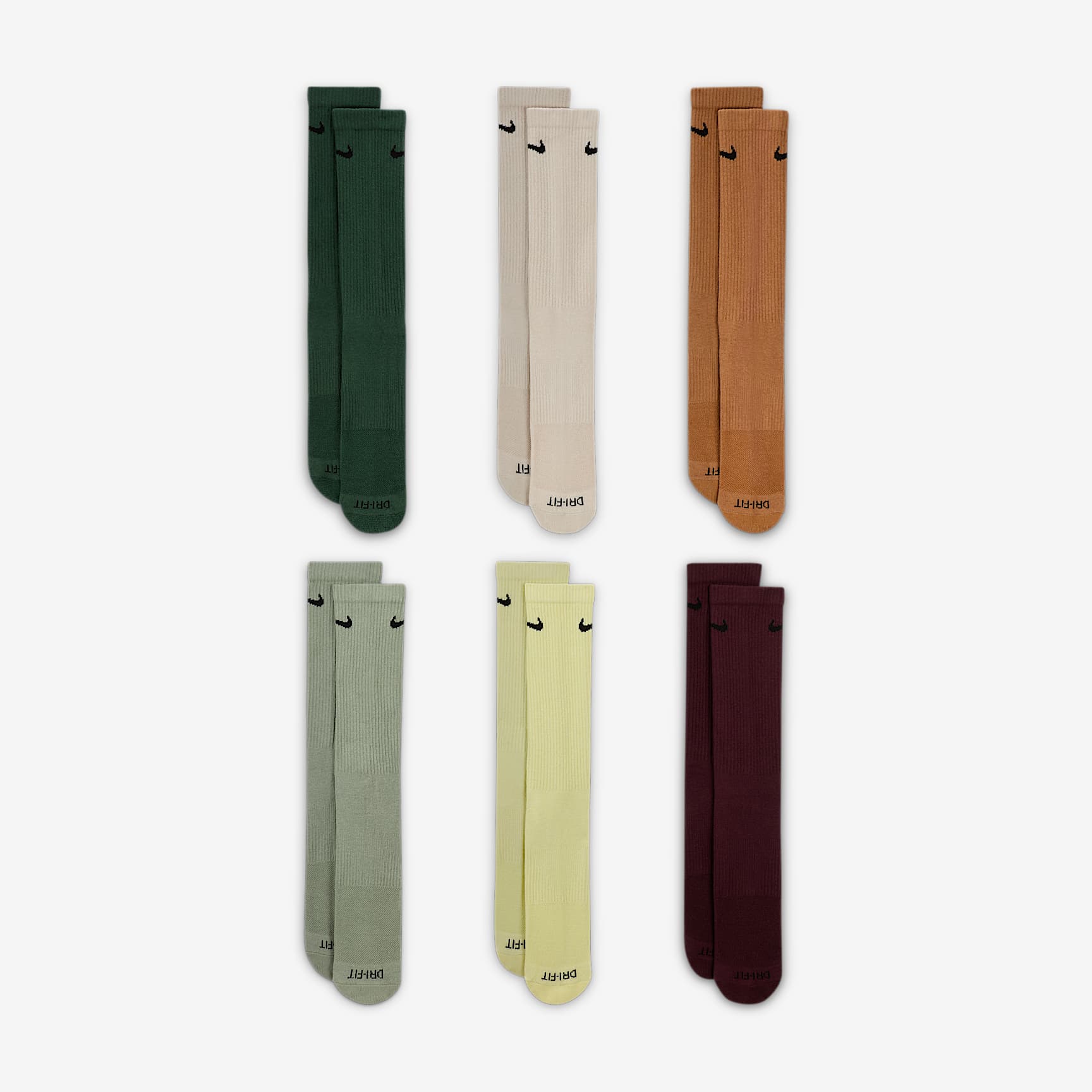 Nike Everyday Plus Cushioned Training Crew Socks (6 Pairs)