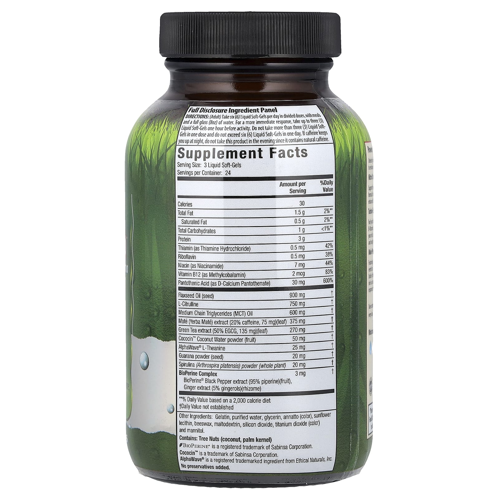 Irwin Naturals, Boost-Energy, Libido-Max RED™, с L-цитруллином и гуараной, 72 капсулы с жидкостью