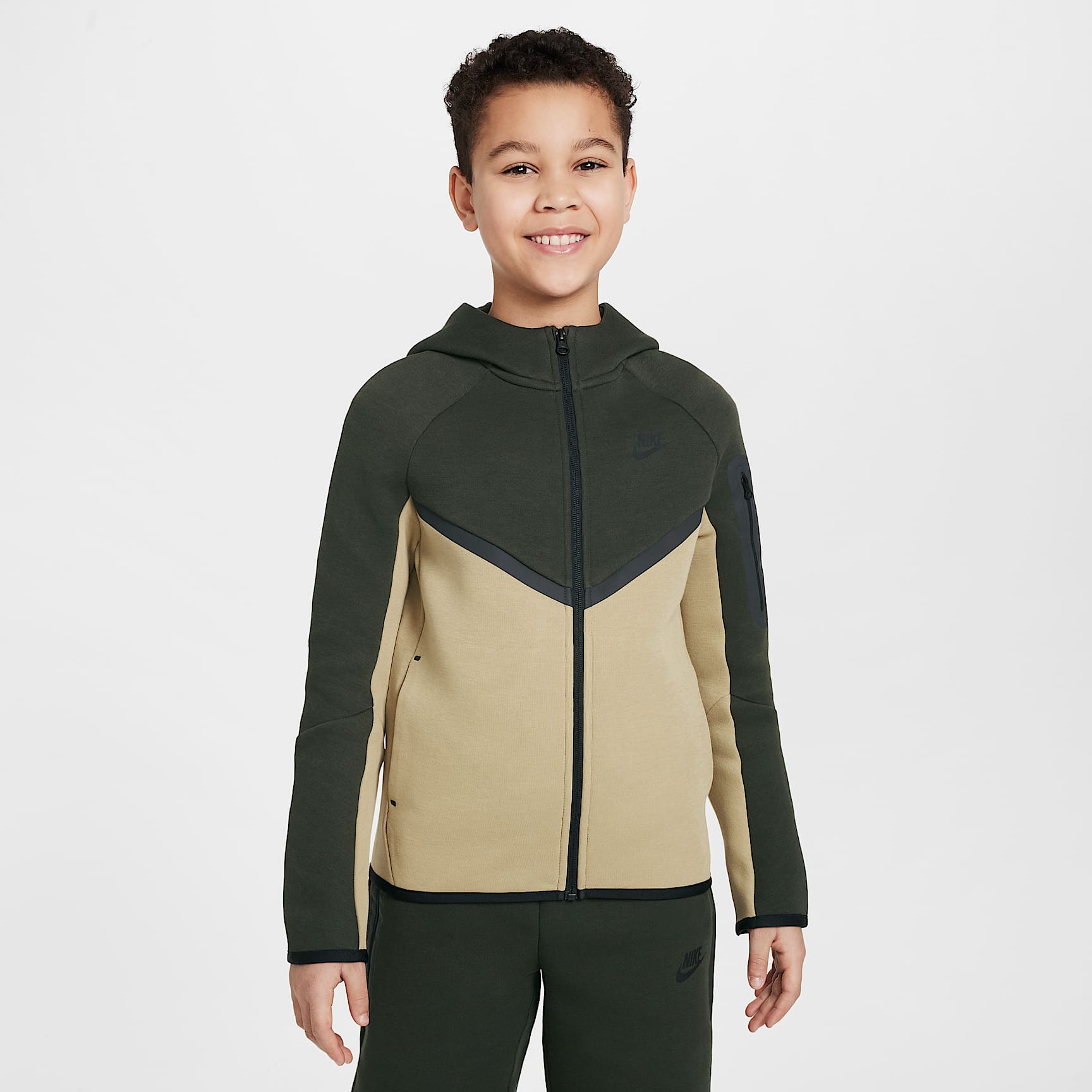 Nike Sportswear Tech Fleece Big Kids' Full-Zip Hoodie