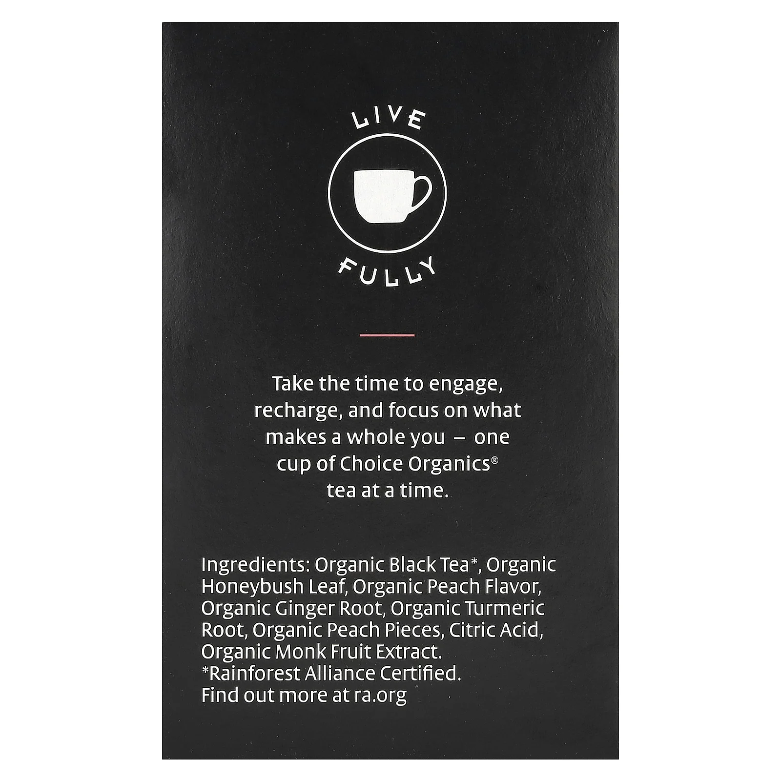 Choice Organic Teas, Black Tea, персик для пикника, 16 чайных пакетиков, 32 г (1,12 унции)