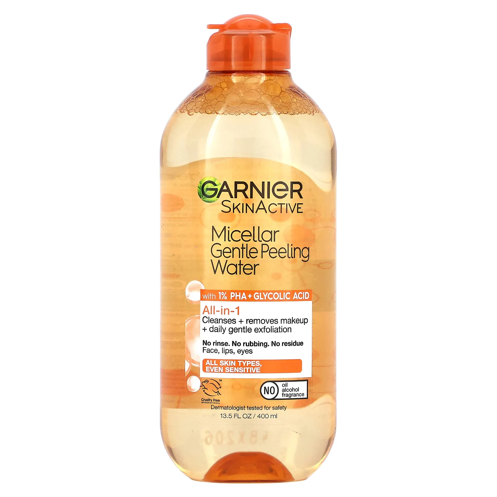 Garnier, SkinActive, мицеллярная вода для деликатного пилинга, 400 мл (13,5 жидк. Унции)
