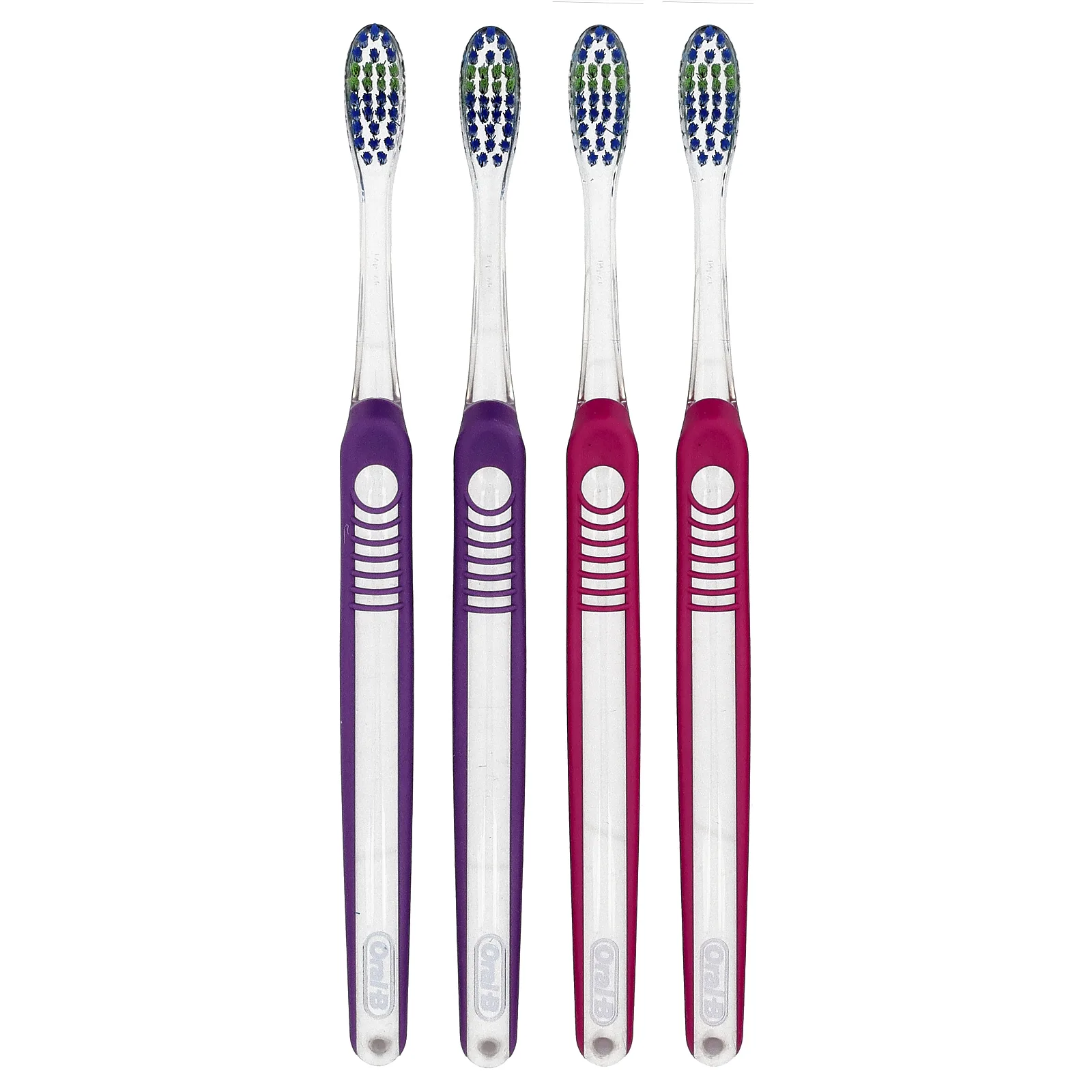 Oral-B, Улучшенная зубная щетка, среднего размера, 4 шт. В упаковке