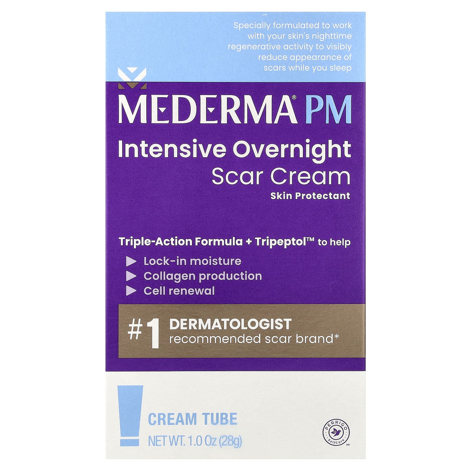 Mederma, PM, интенсивный ночной крем от шрамов, 28 г (1 унция)