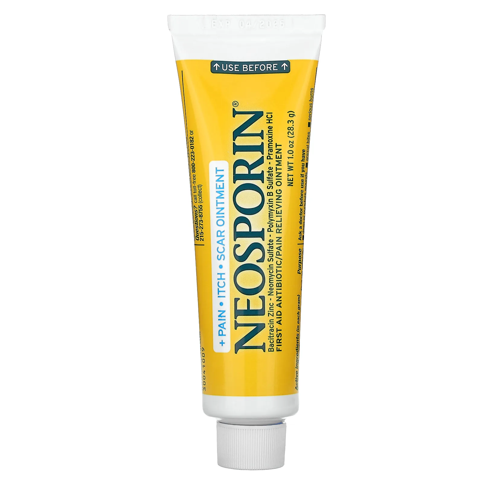 Neosporin, мазь от боли, зуда и шрамов, 28,3 г (1 унция)