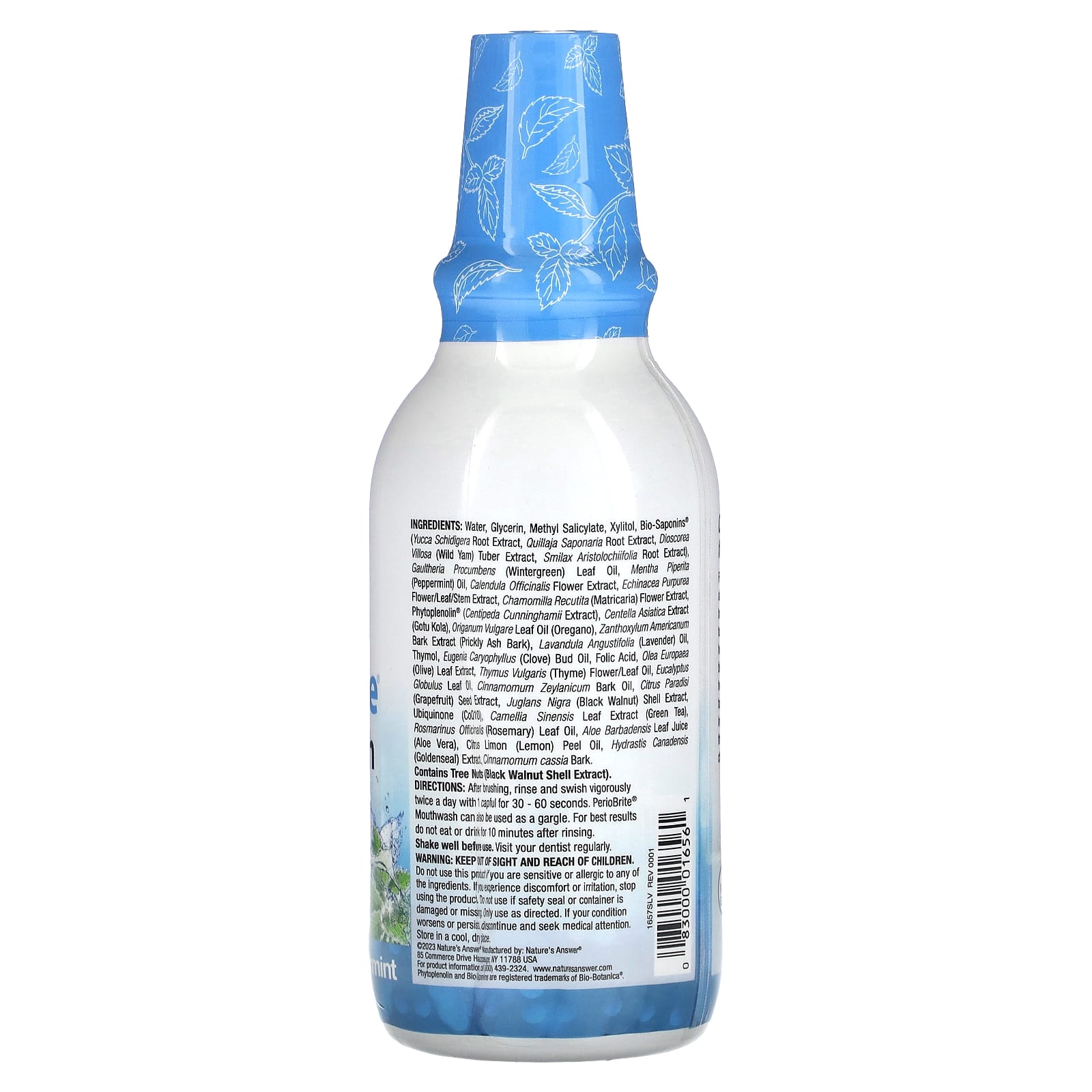 Nature's Answer, PerioBrite, ополаскиватель для рта с ксилитолом, зимняя мята, 480 мл (16 жидк. унций)