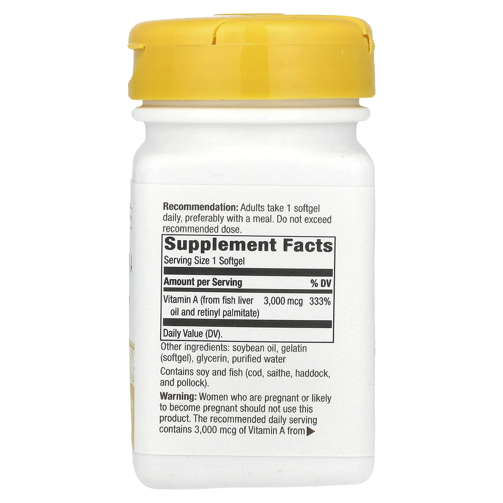 Nature's Way, витамин A, 3000 мкг, 100 мягких таблеток