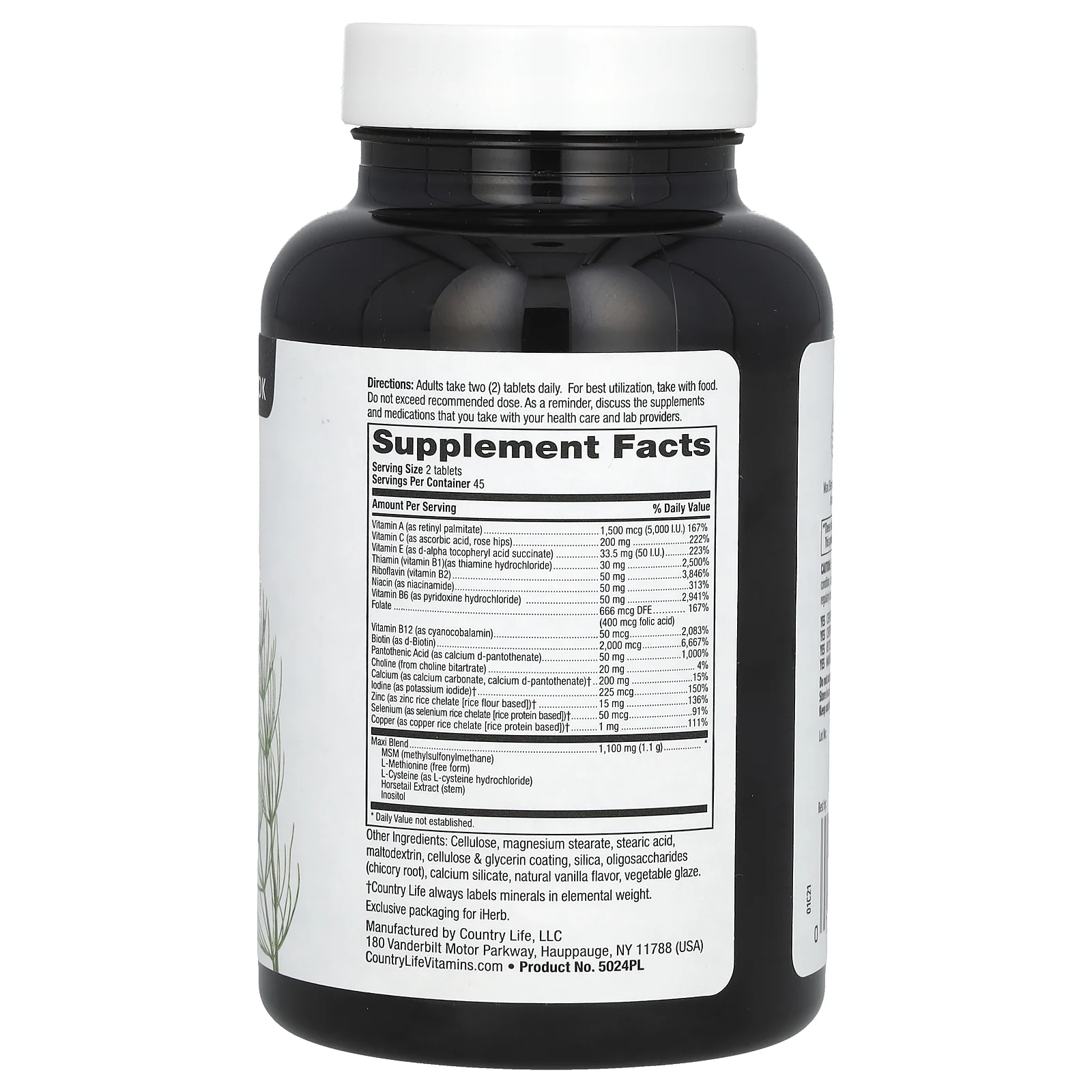 Country Life, Maxi-Hair, 90 таблеток