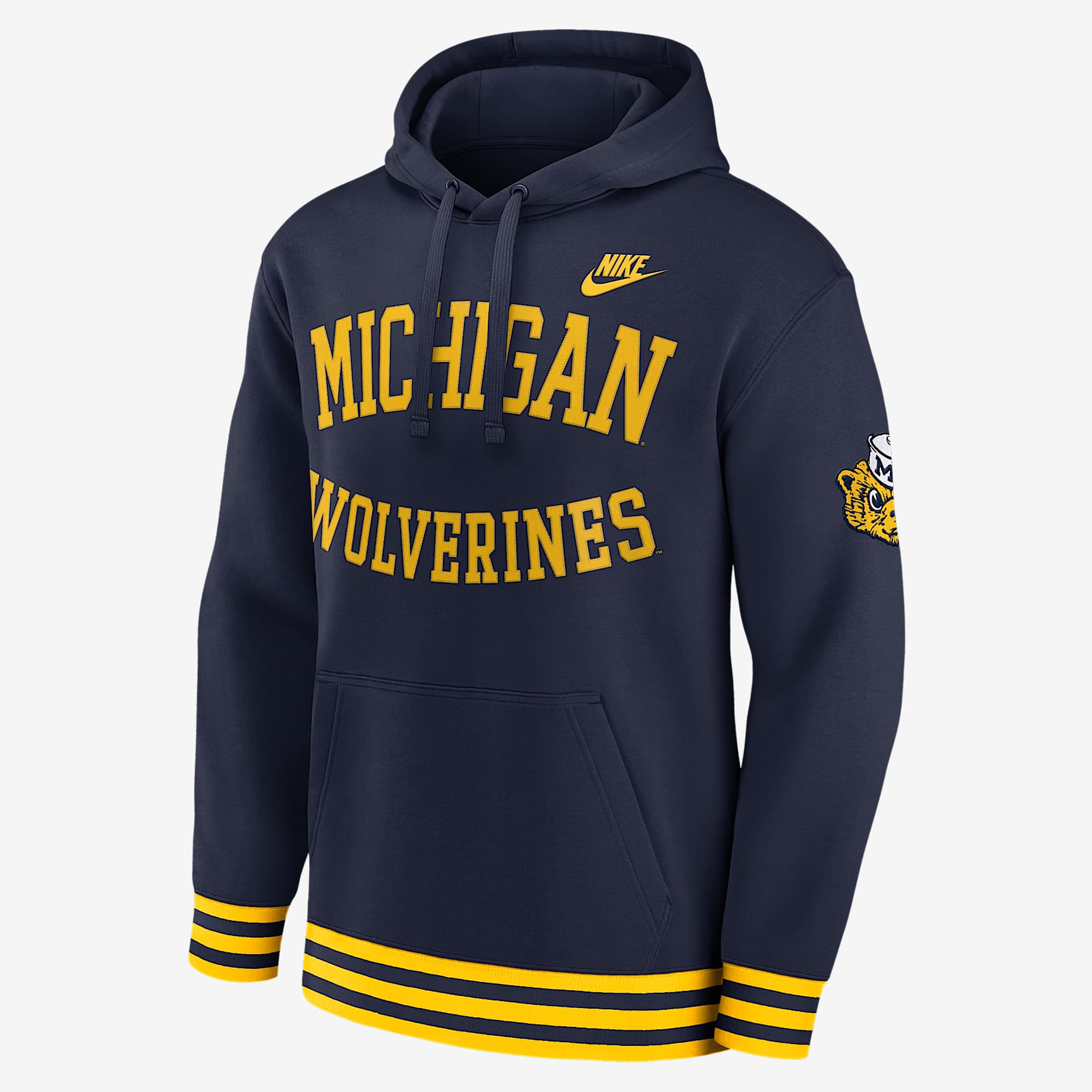 Michigan Wolverines Legacy Retro Men’s Nike College Pullover Hoodie