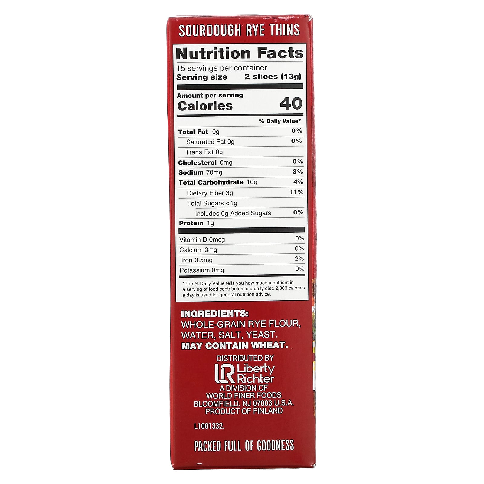 Finn Crisp, Хлебцы из дрожжевого ржаного теста, оригинальный вкус, 200 г (7 унций)