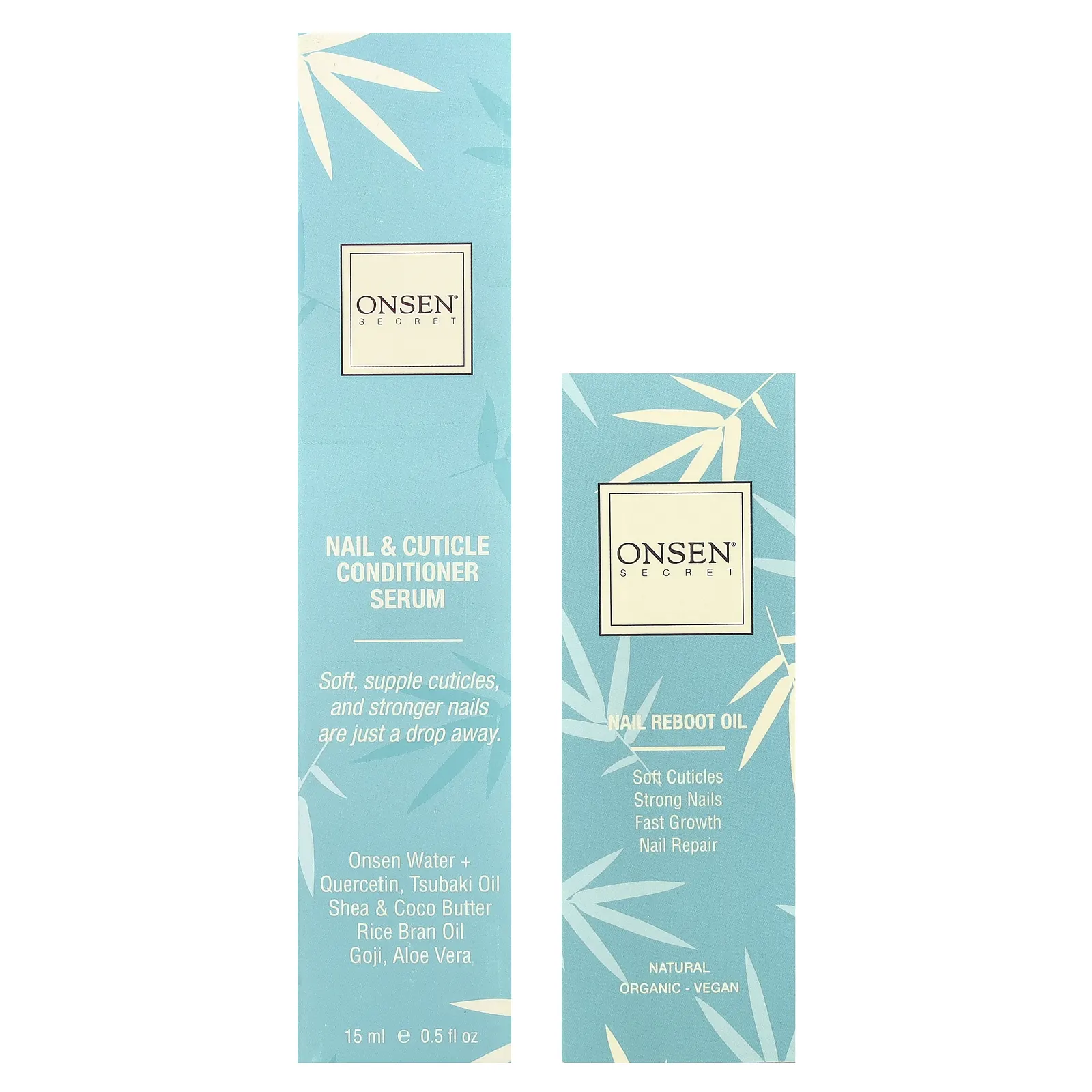 Onsen Secret, Кондиционер для ногтей и кутикулы, сыворотка и масло для восстановления ногтей, 2 шт.