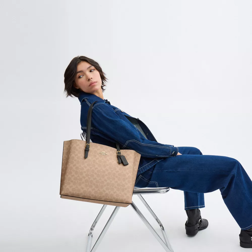 Сумка COACH Mollie Tote Bag In Signature Canvas