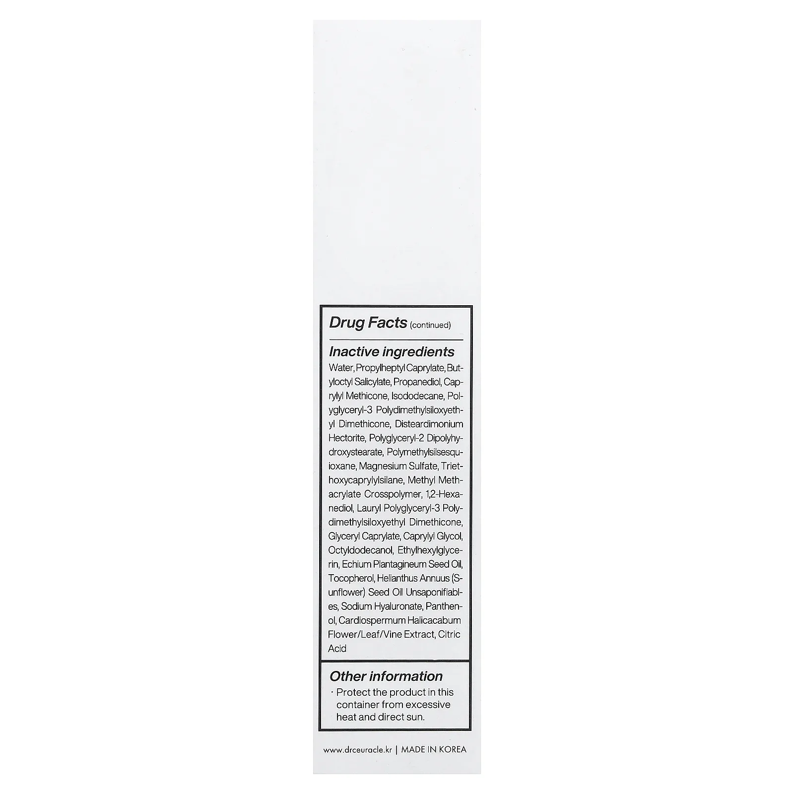 Dr. Ceuracle, Hydra Barrier, солнцезащитное средство, SPF 50, 50 мл (1,69 жидк. унции)