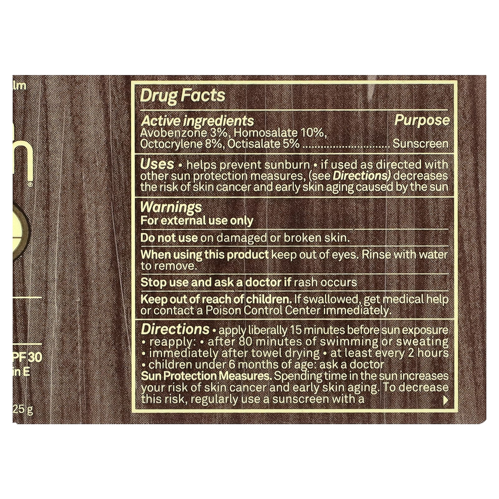 Sun Bum, Солнцезащитный бальзам для губ, SPF 30, банан, 4,25 г (0,15 унции)