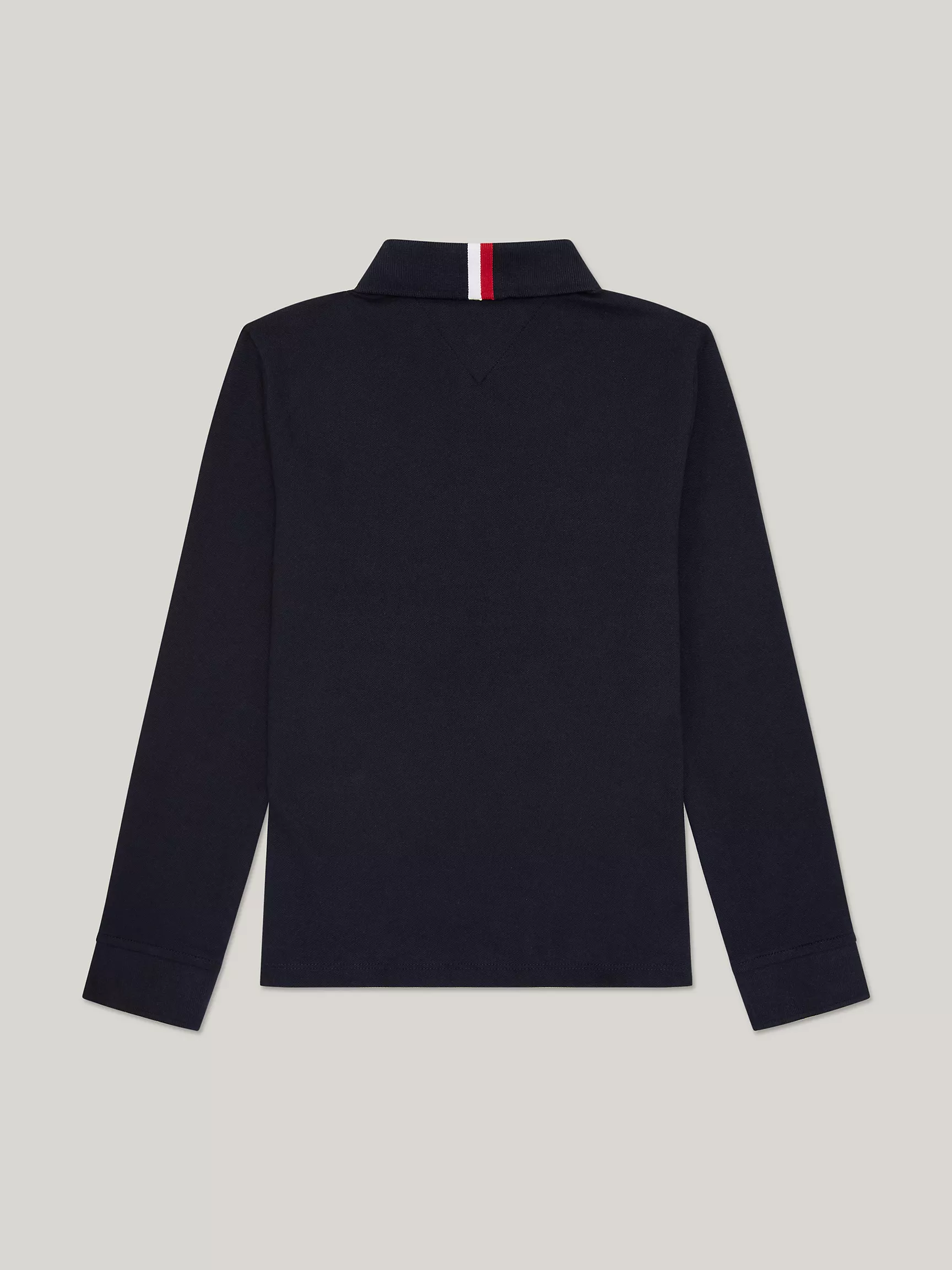 Рубашка-поло для мальчиков Tommy Hilfiger, Детское поло с длинным рукавом в стиле colorblock