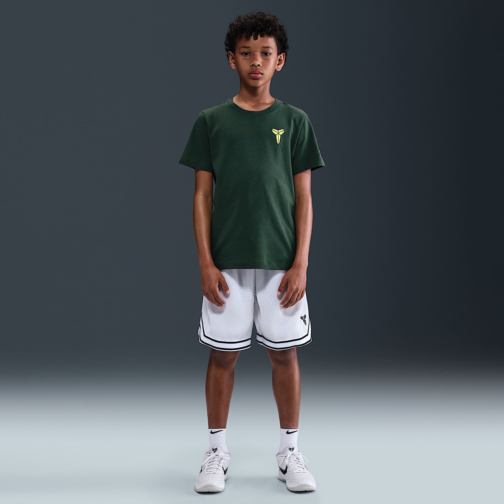 Kobe Big Kids' (Boys') Pleated Basketball Shorts