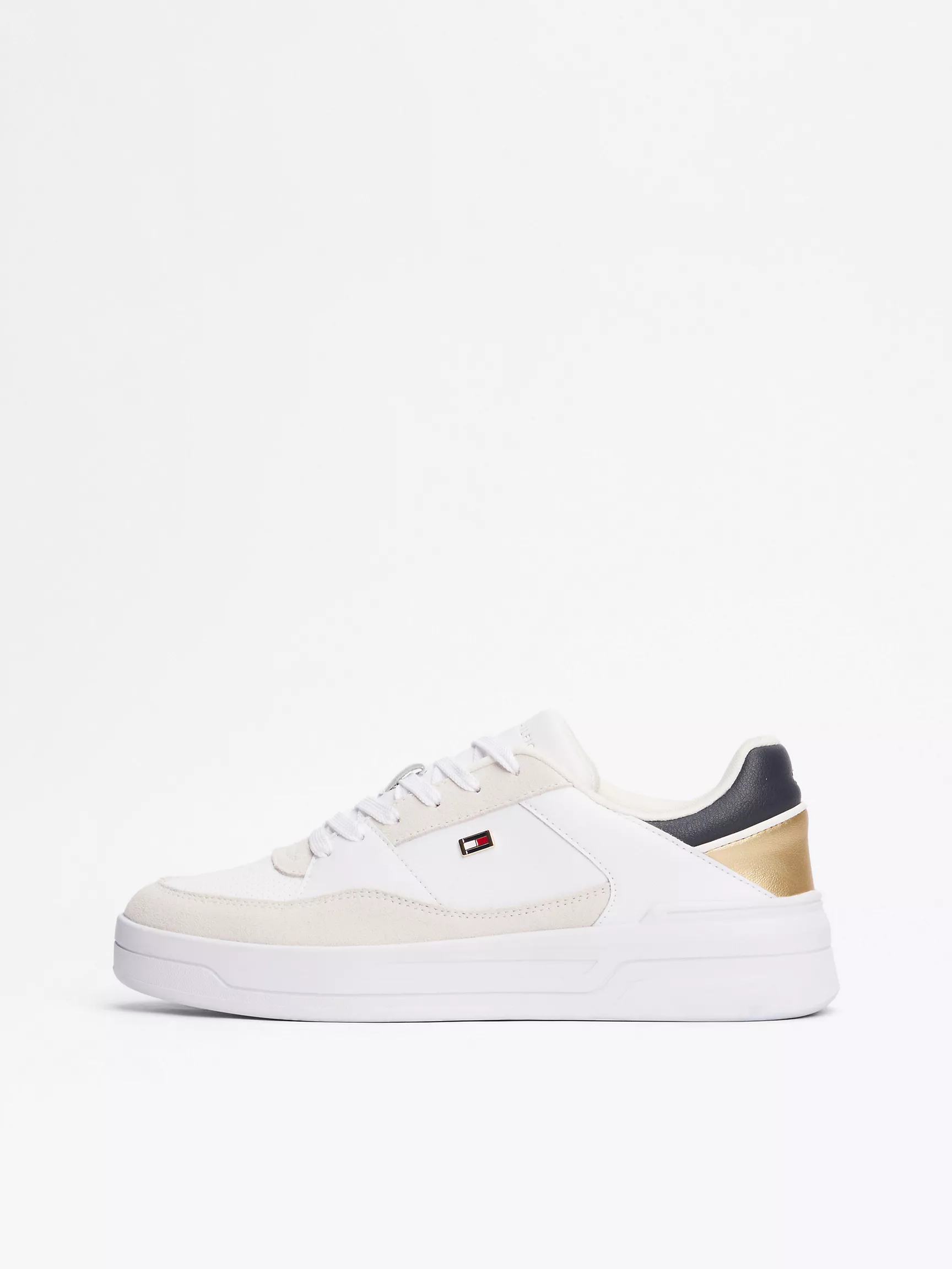 Женские кроссовки Tommy Hilfiger, Металлизированные кроссовки с флаговым логотипом