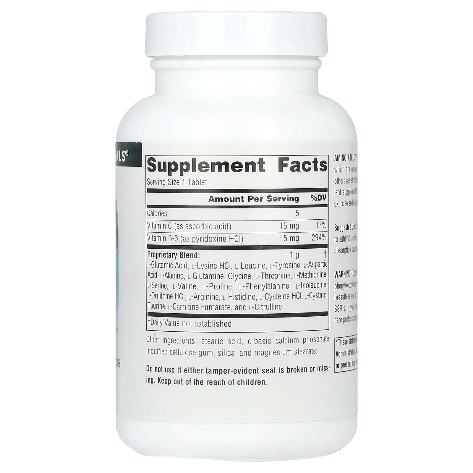 Source Naturals, Athletic Series, Amino Athlete, комплекс аминокислот, 1000 мг, 100 таблеток