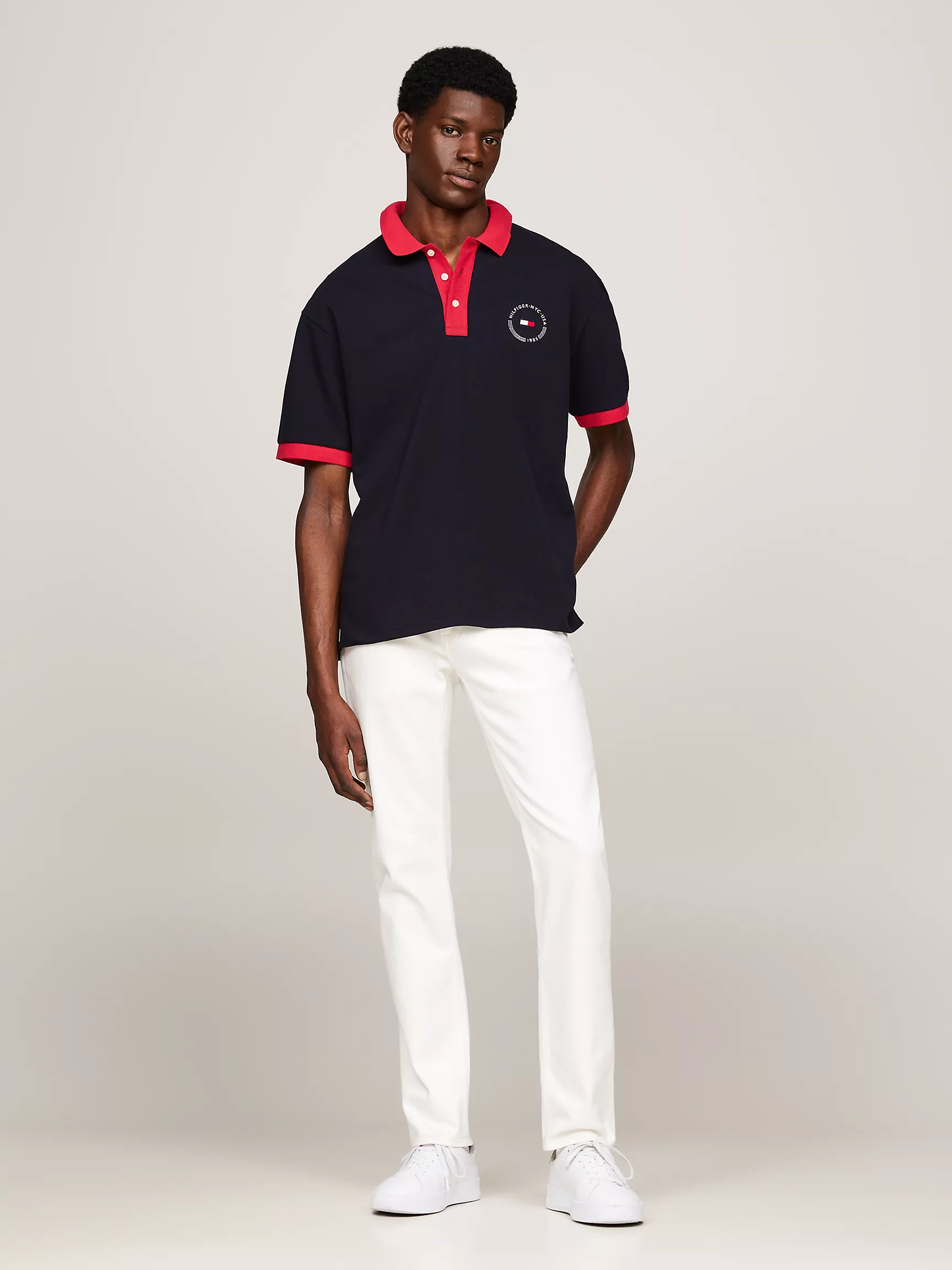 Мужское поло Tommy Hilfiger, Стандартное поло Hilfiger Team с логотипом флага