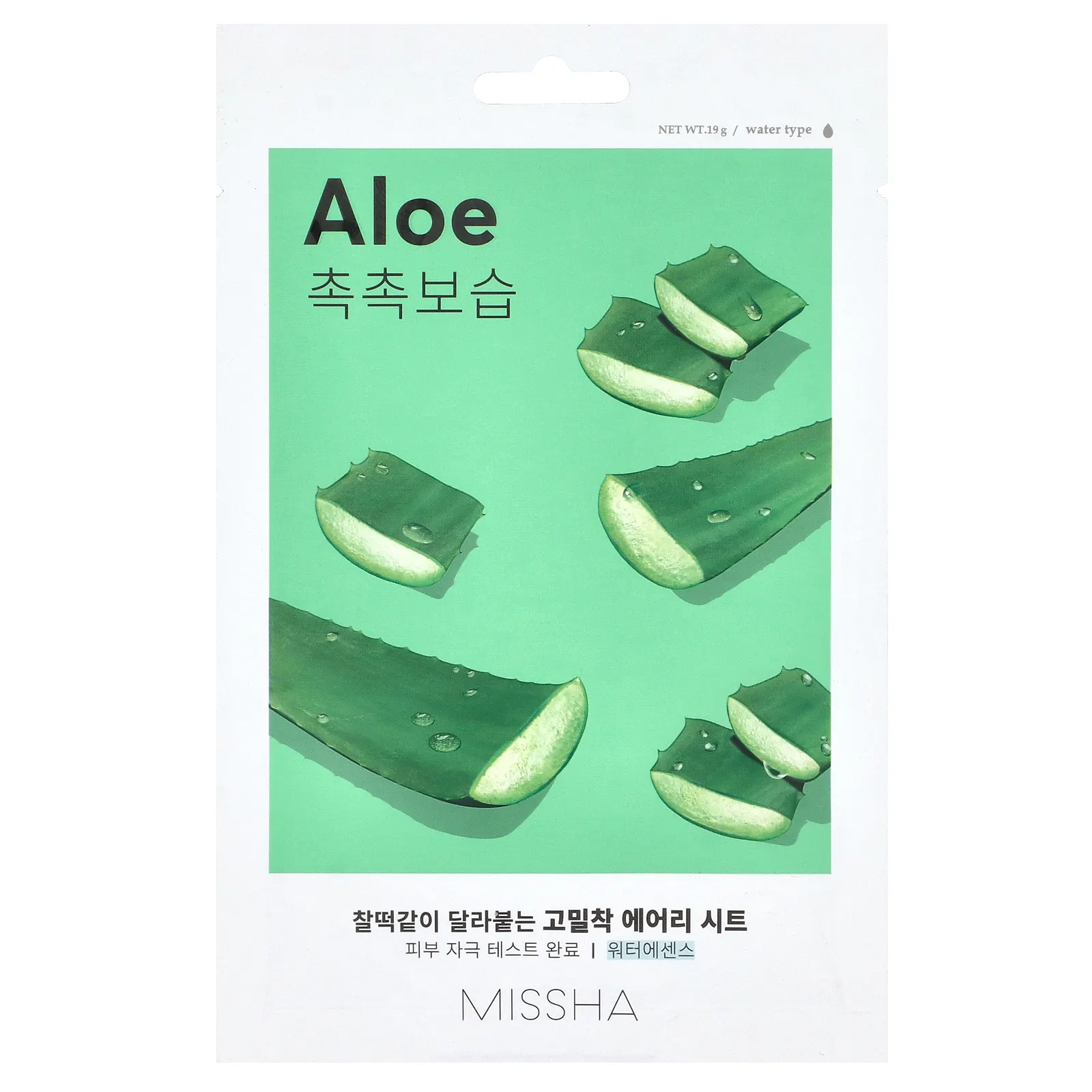 Missha, Тканевая маска Airy Fit Beauty, алоэ, 1 шт., 19 г