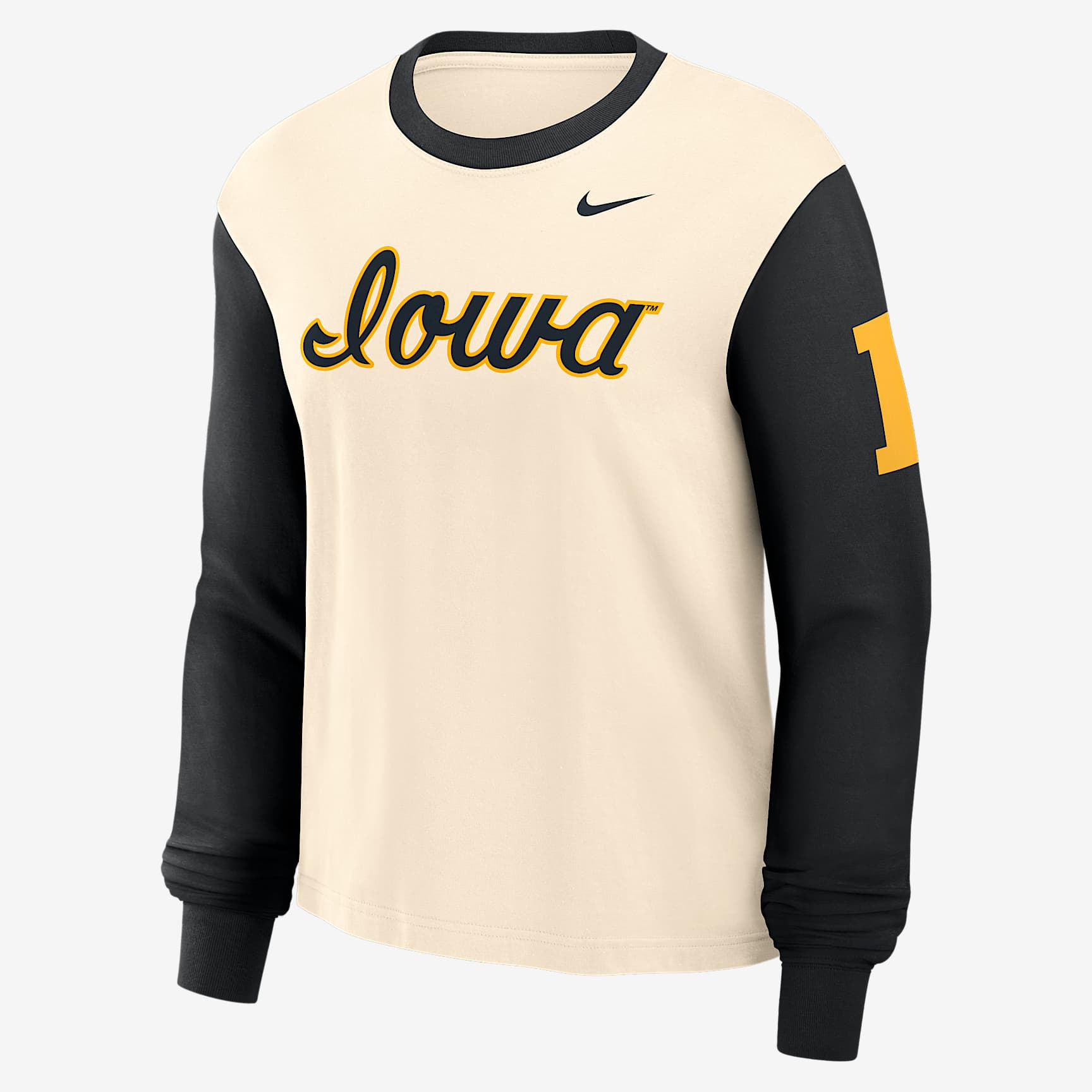 Iowa Hawkeyes Boxy Women's Nike College Long-Sleeve T-Shirt