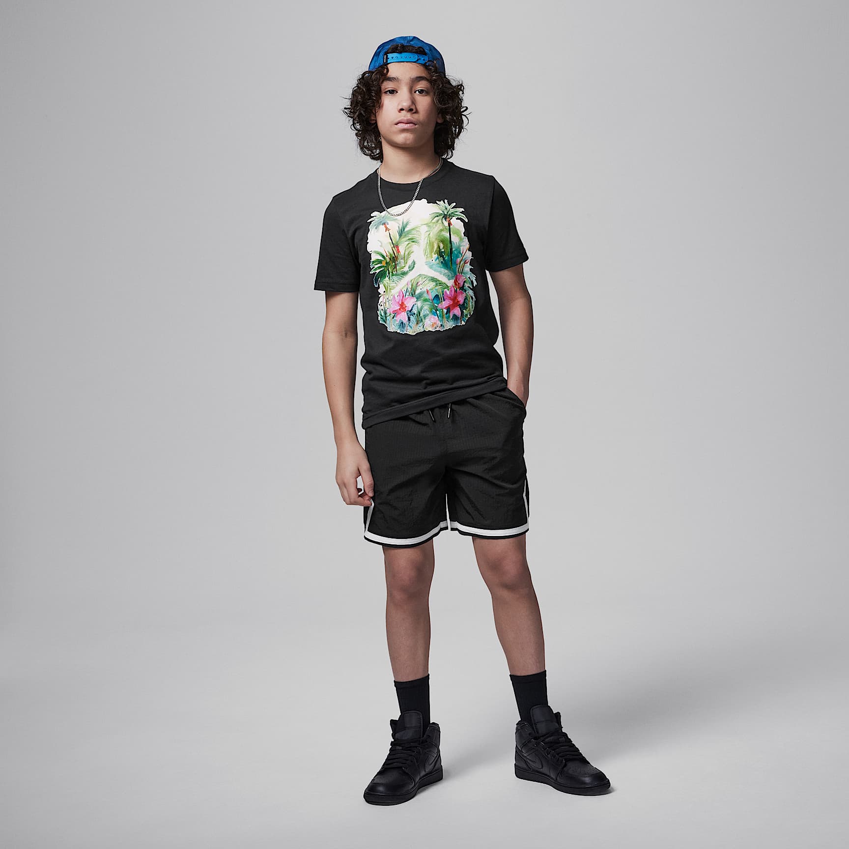 Jordan Big Kids' Poolside Woven Diamond Shorts