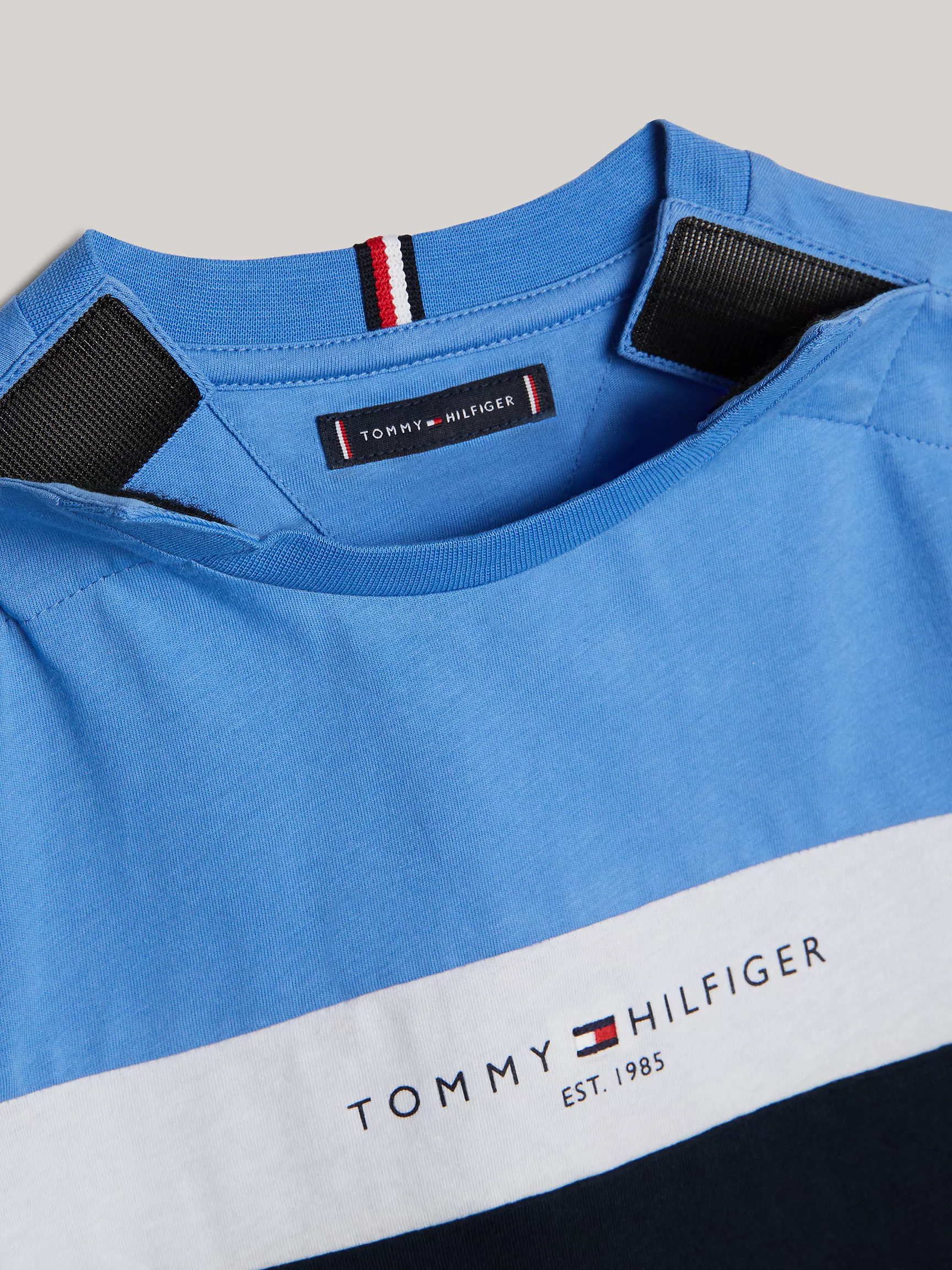 Футболка Tommy Hilfiger для мальчиков, Детская футболка Tommy с блоками цветов и логотипом