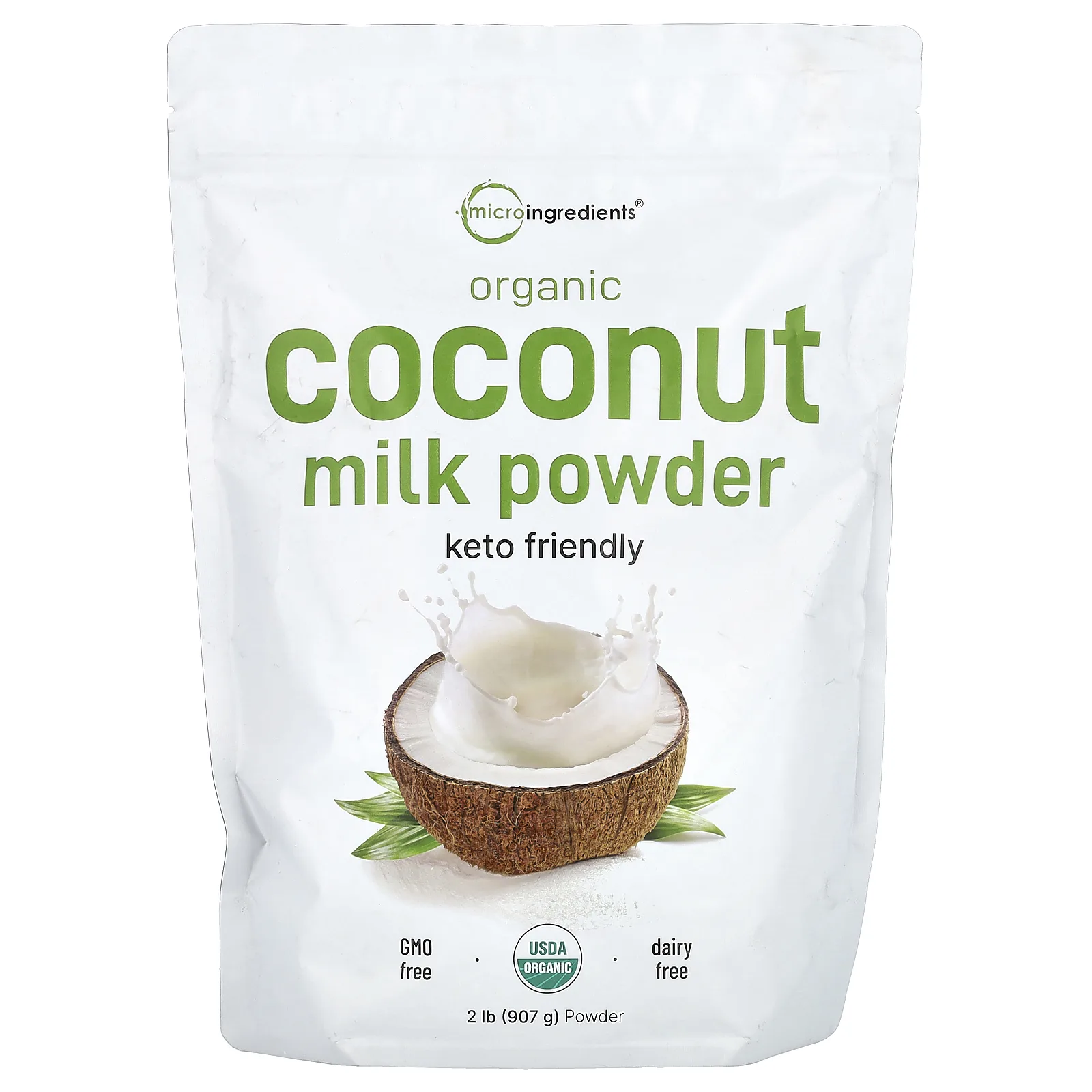 Micro Ingredients, Органическое сухое кокосовое молоко, 907 г (2 фунта)