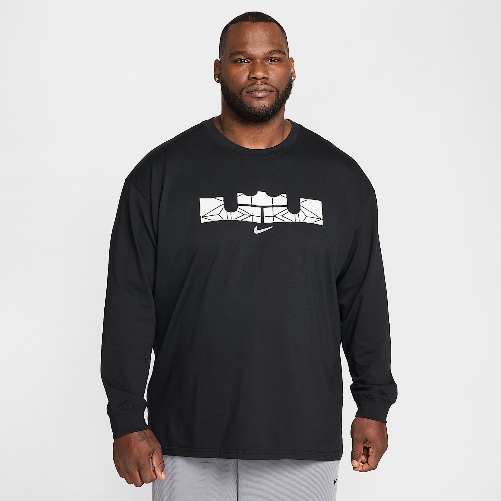 LeBron Men's Max90 Long-Sleeve Basketball T-Shirt