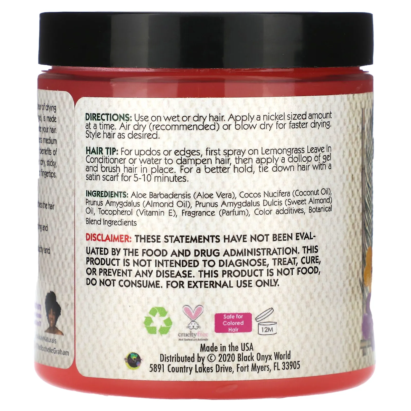 Alikay Naturals, Гель для укладки с алоэ и ягодами, 227 г (8 унций)