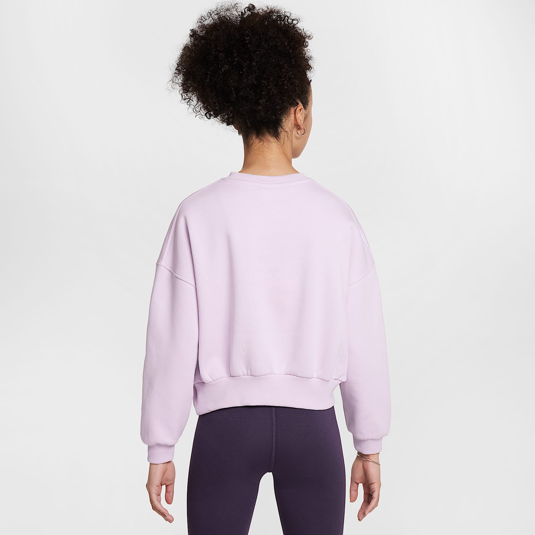 Nike Sportswear Club Fleece Girls' Boxy Crew-Neck Sweatshirt