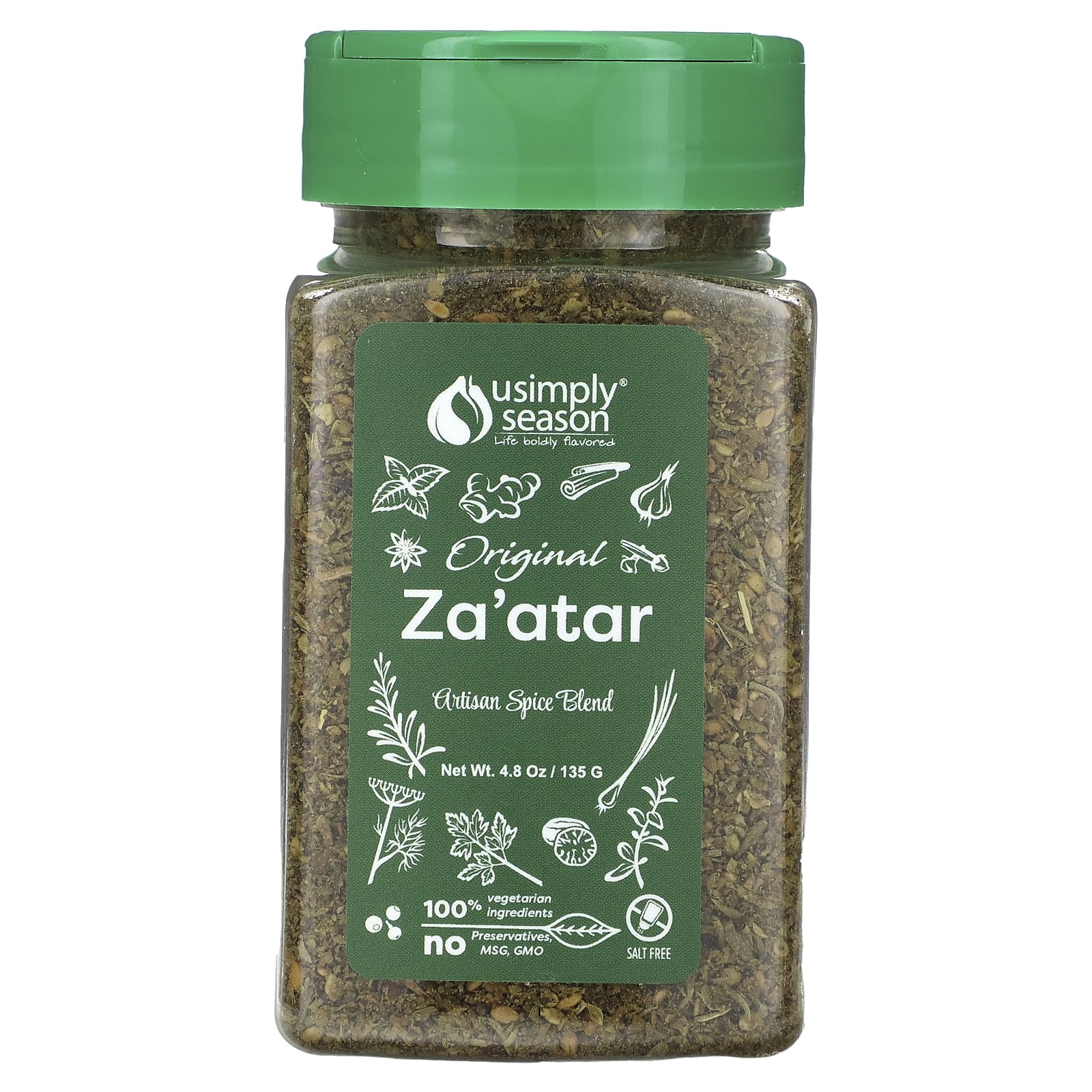 USimplySeason, Za'atar, оригинальный вкус, 135 г (4,8 унции)