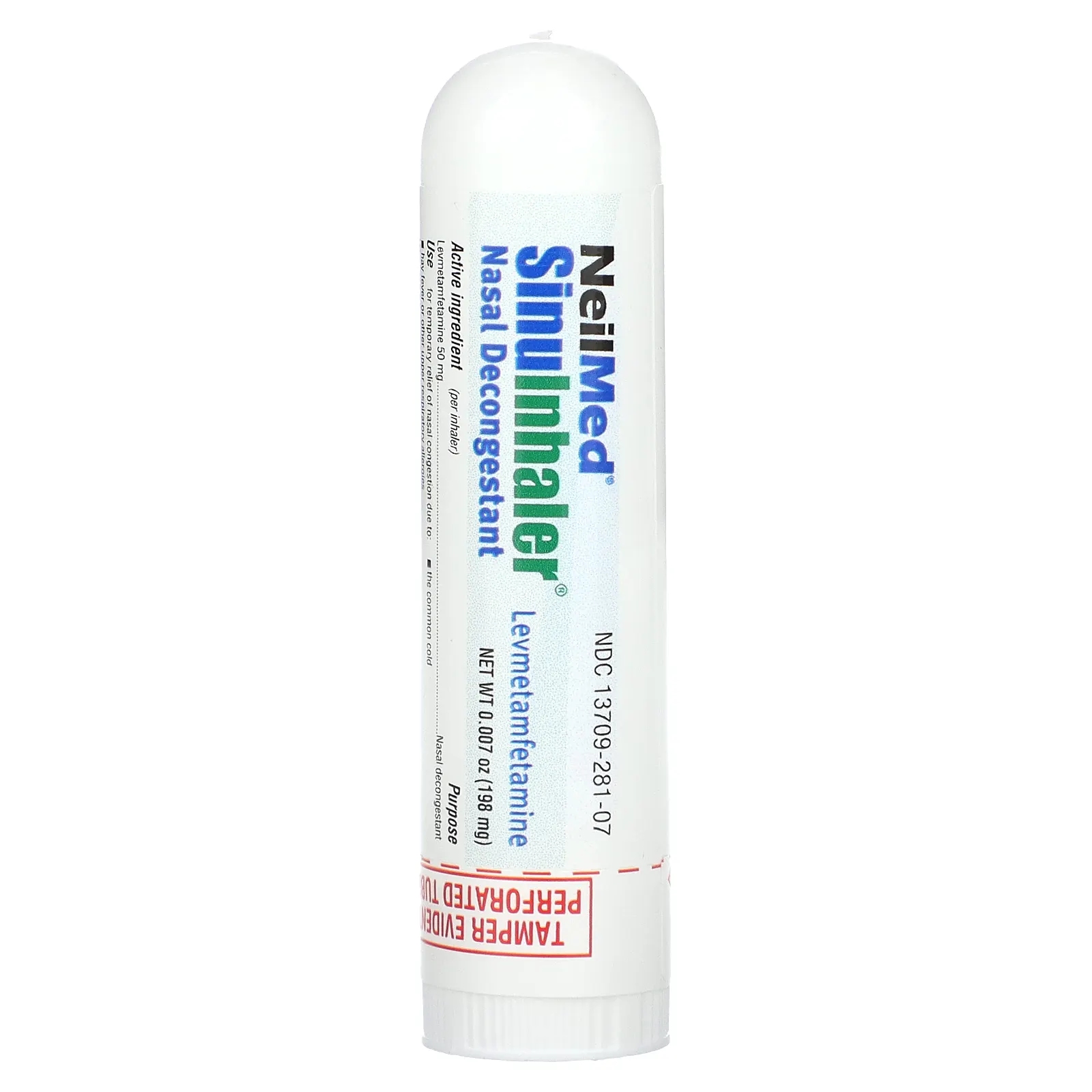 NeilMed, SinuInhaler, противоотечное средство для носа, 198 мг (0,007 унции)