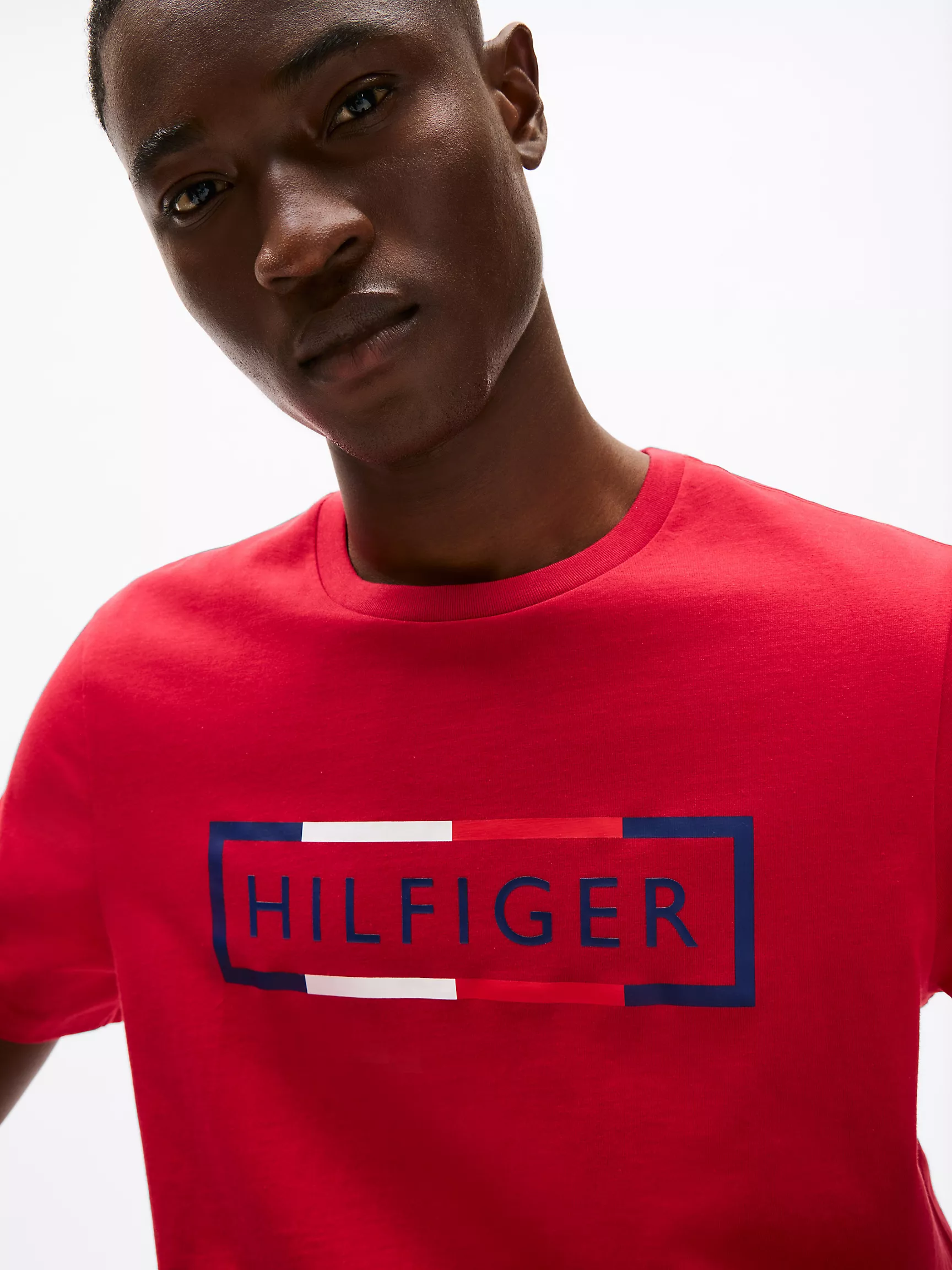 Мужская футболка Tommy Hilfiger, Футболка с вышитым логотипом Tommy