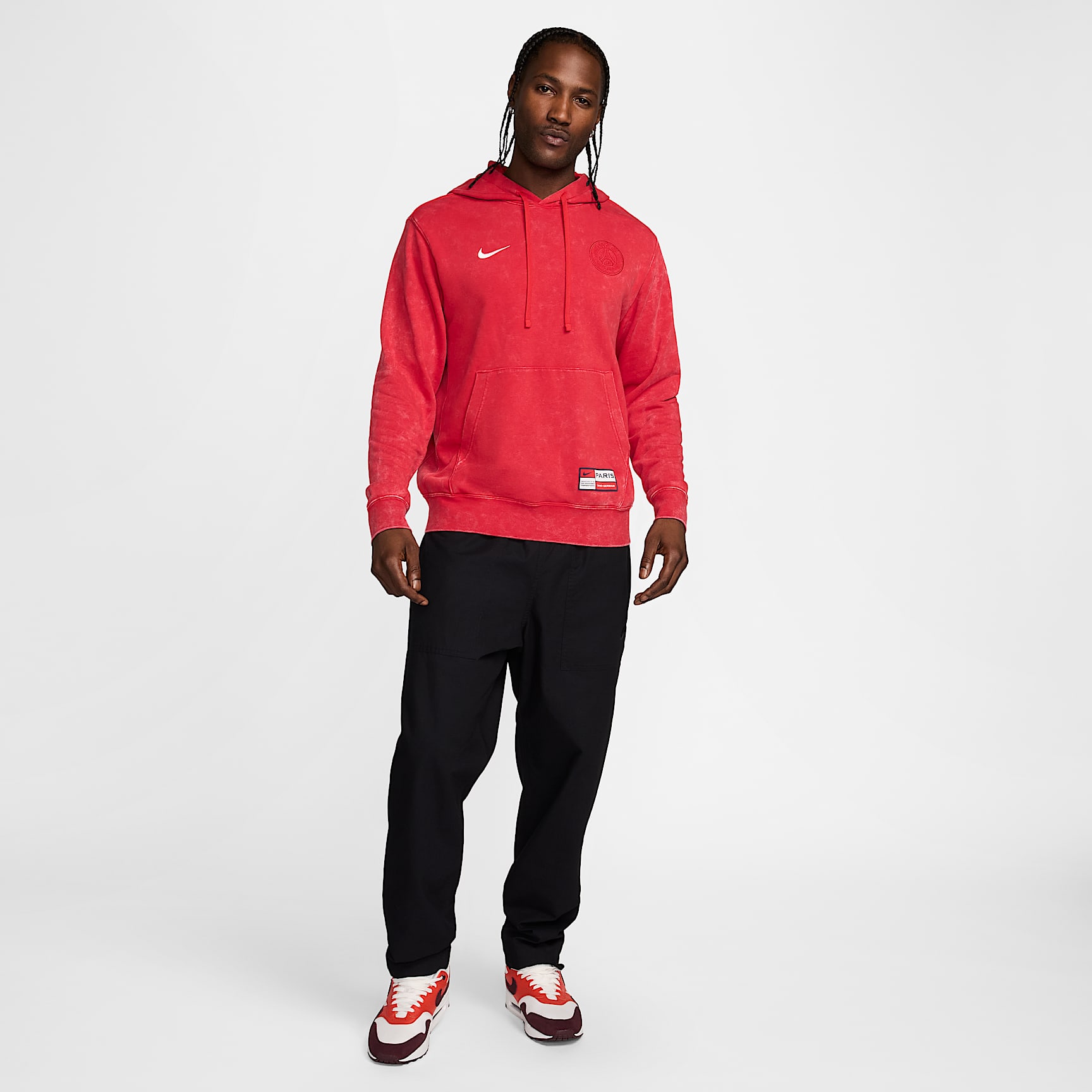 Paris Saint-Germain Club Men's Nike Soccer French Terry Pullover Hoodie