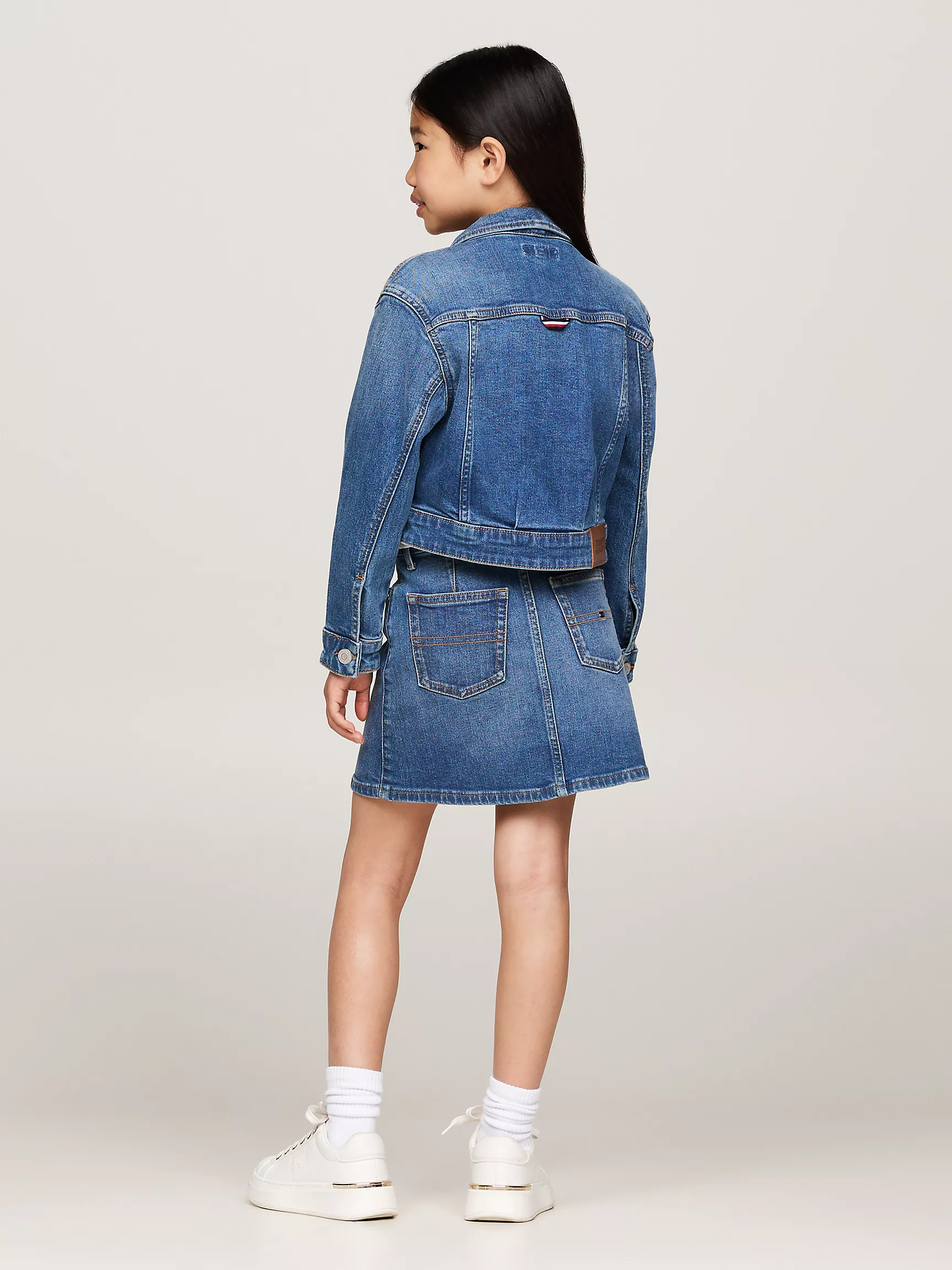 Куртка для девочки Tommy Hilfiger, Детская эластичная джинсовая куртка