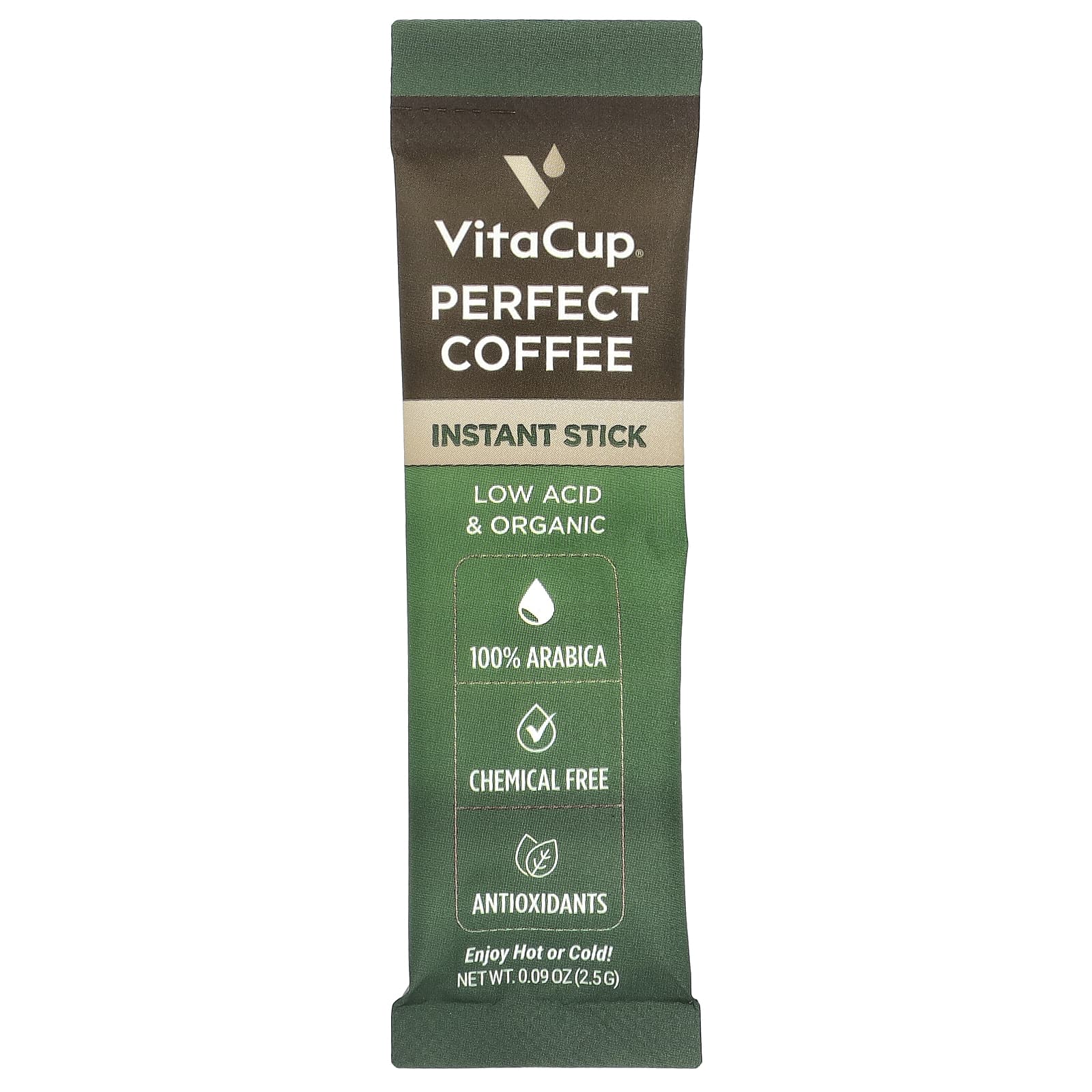 VitaCup, Perfect Instant Coffee, темная обжарка, 24 палочки для еды, по 2,5 г (0,09 унции)
