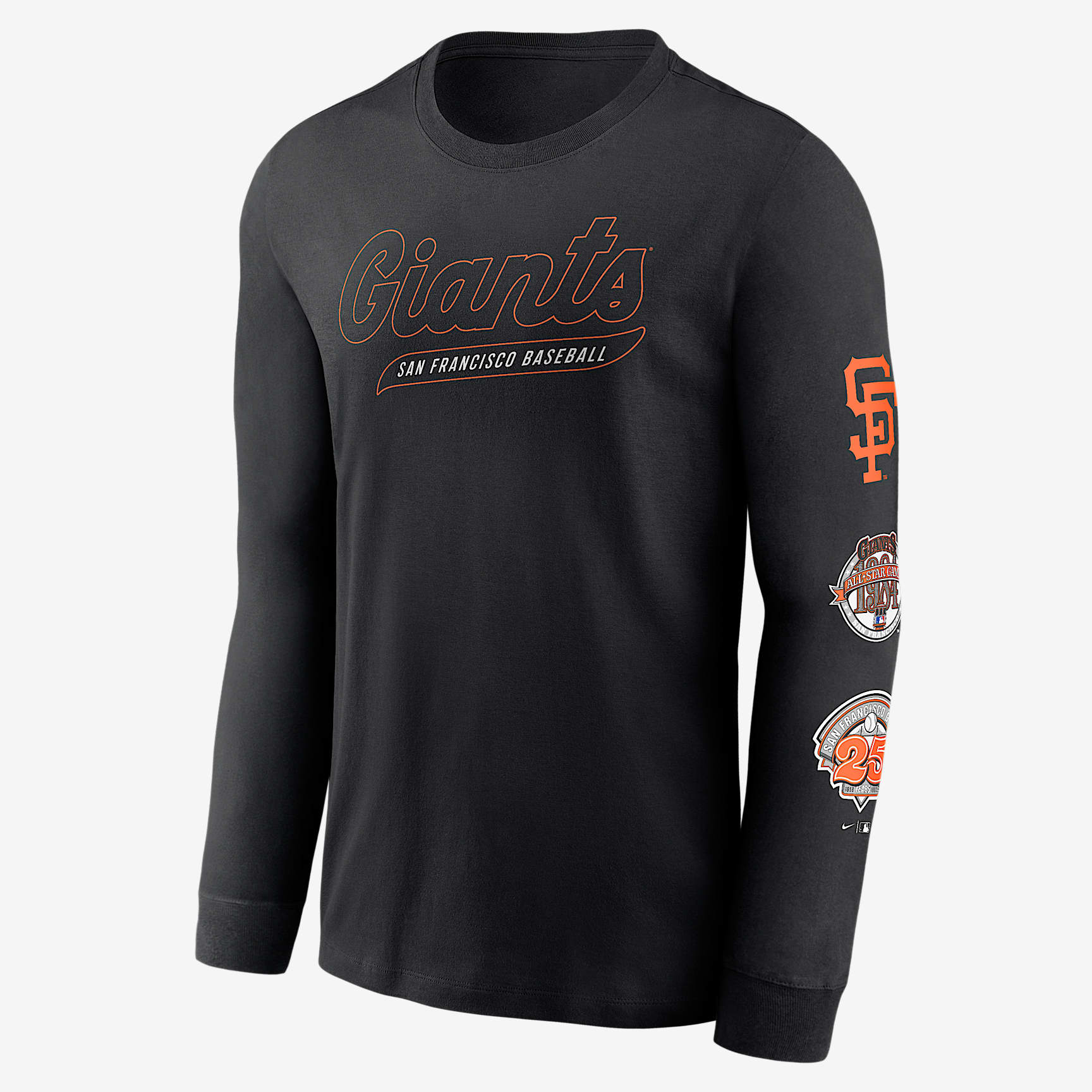 San Francisco Giants Cooperstown Knockout Men's Nike MLB Long-Sleeve T-Shirt