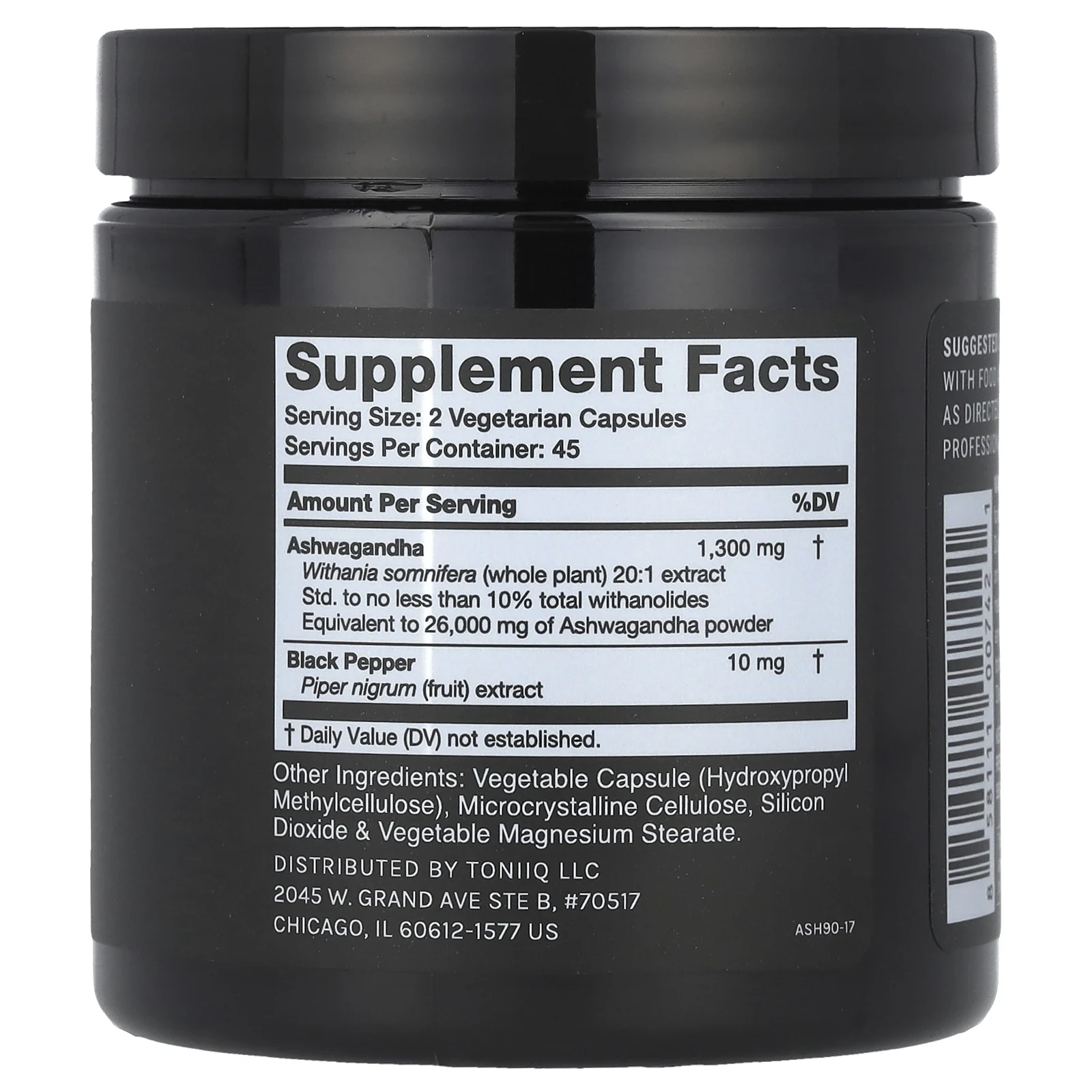 Toniiq, Ашваганда`` 90 капсул