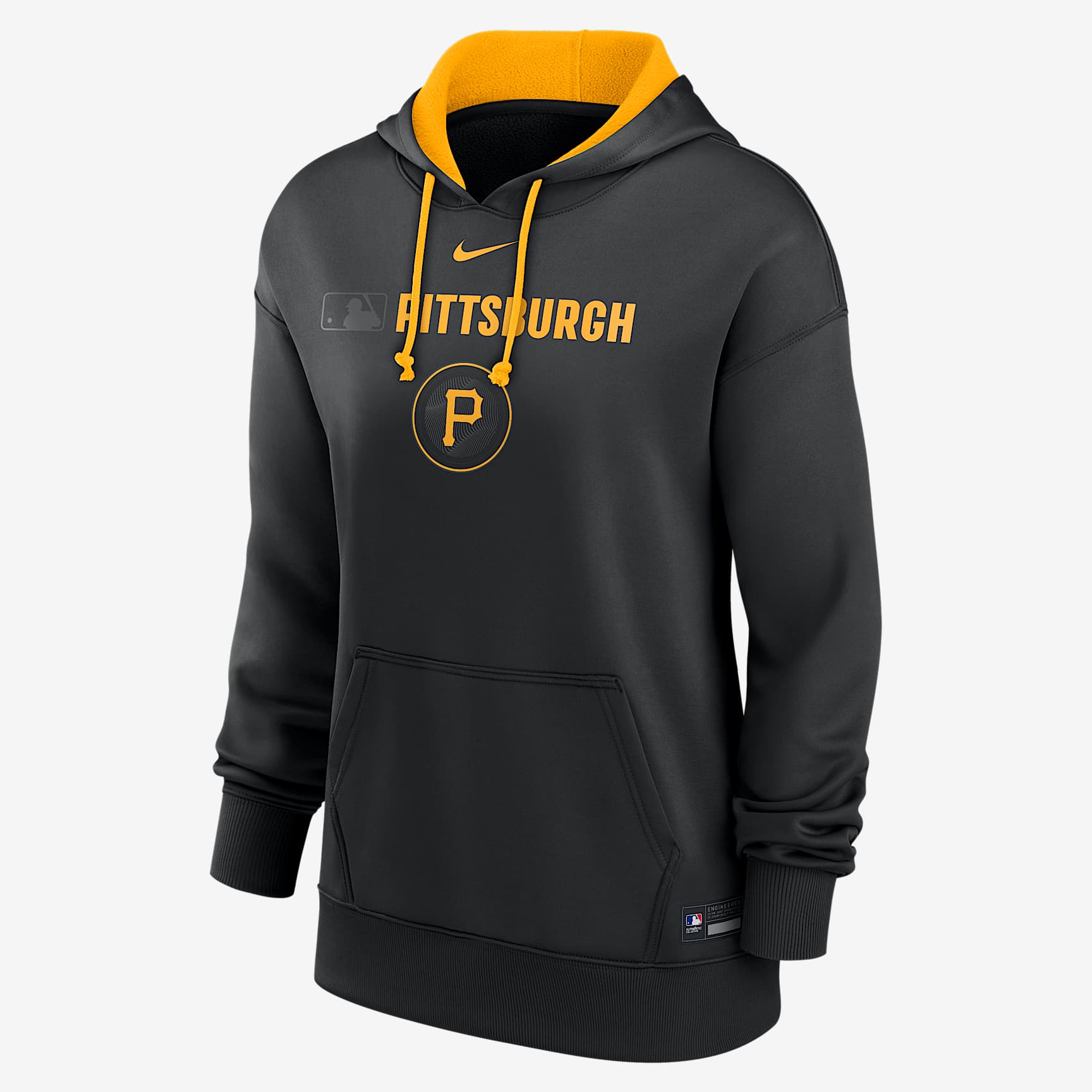 Pittsburgh Pirates Authentic Collection City Connect Women's Nike Therma MLB Pullover Hoodie