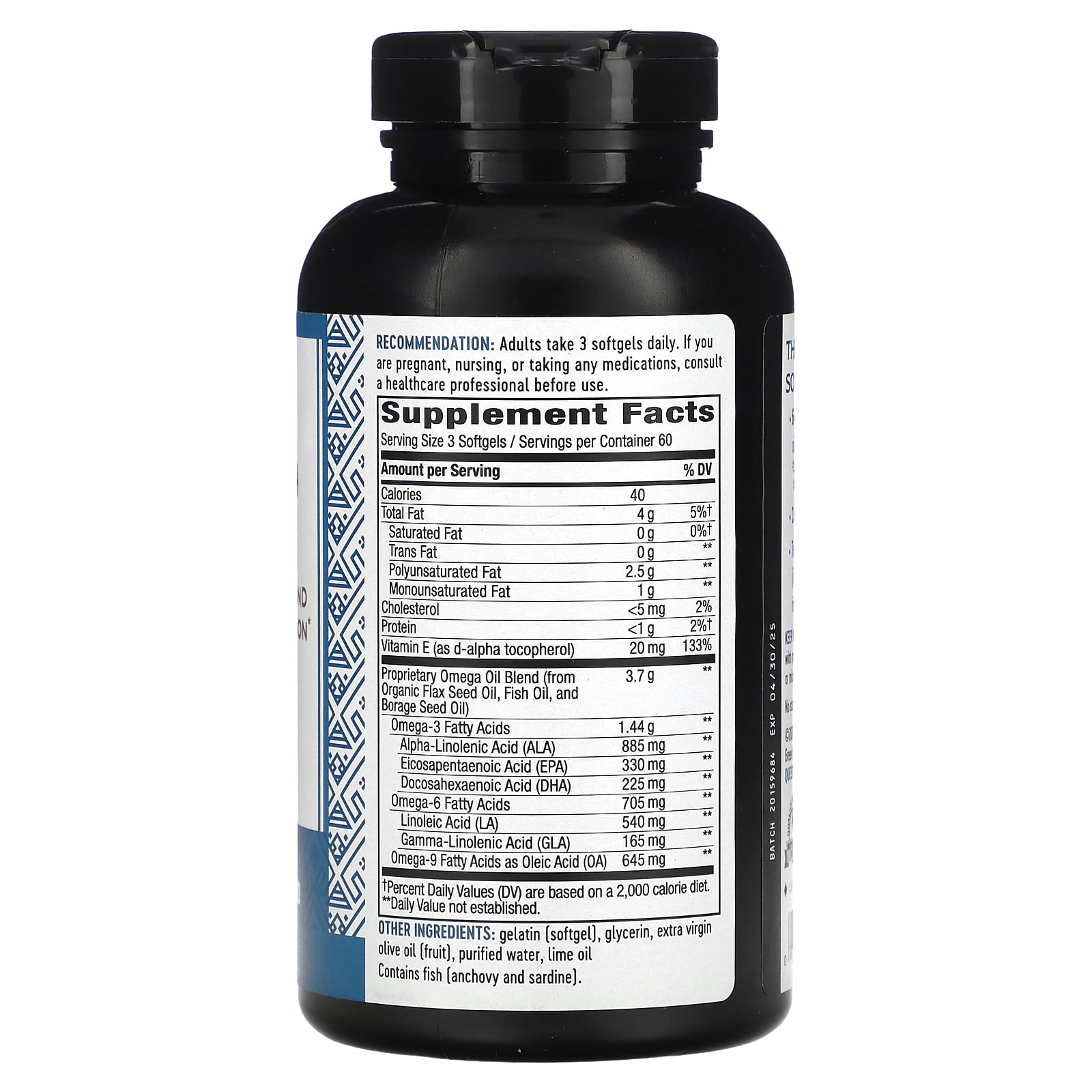 Nature's Way, омега 3/6/9, омега-смесь, со вкусом лайма, 180 мягких таблеток