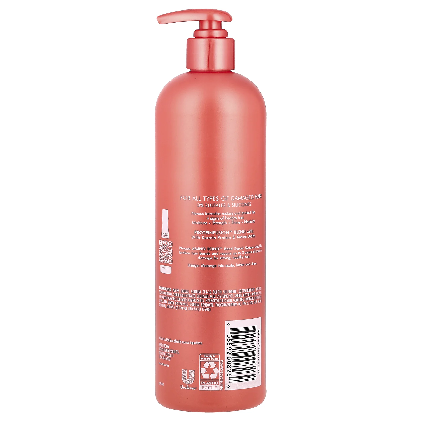 Nexxus, Шампунь Amino Bond ™, для всех типов поврежденных волос, 488 мл (16,5 жидк. унц.)