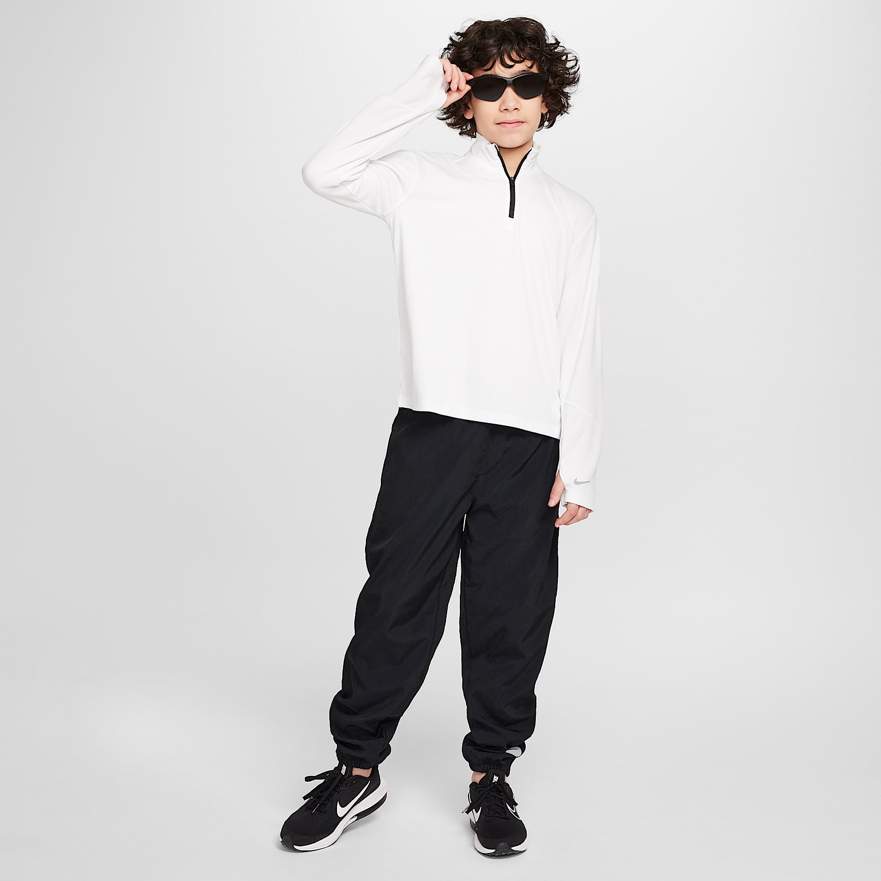 Nike Multi Big Kids' (Boys') Dri-FIT UV Long-Sleeve 1/2-Zip Top