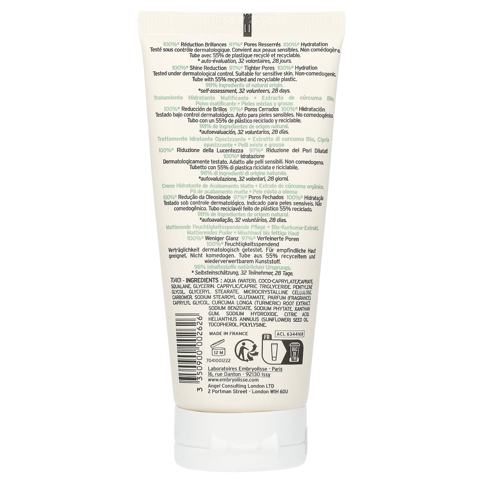 Embryolisse, матирующий увлажняющий крем, 50 мл (1,69 жидк. унции)