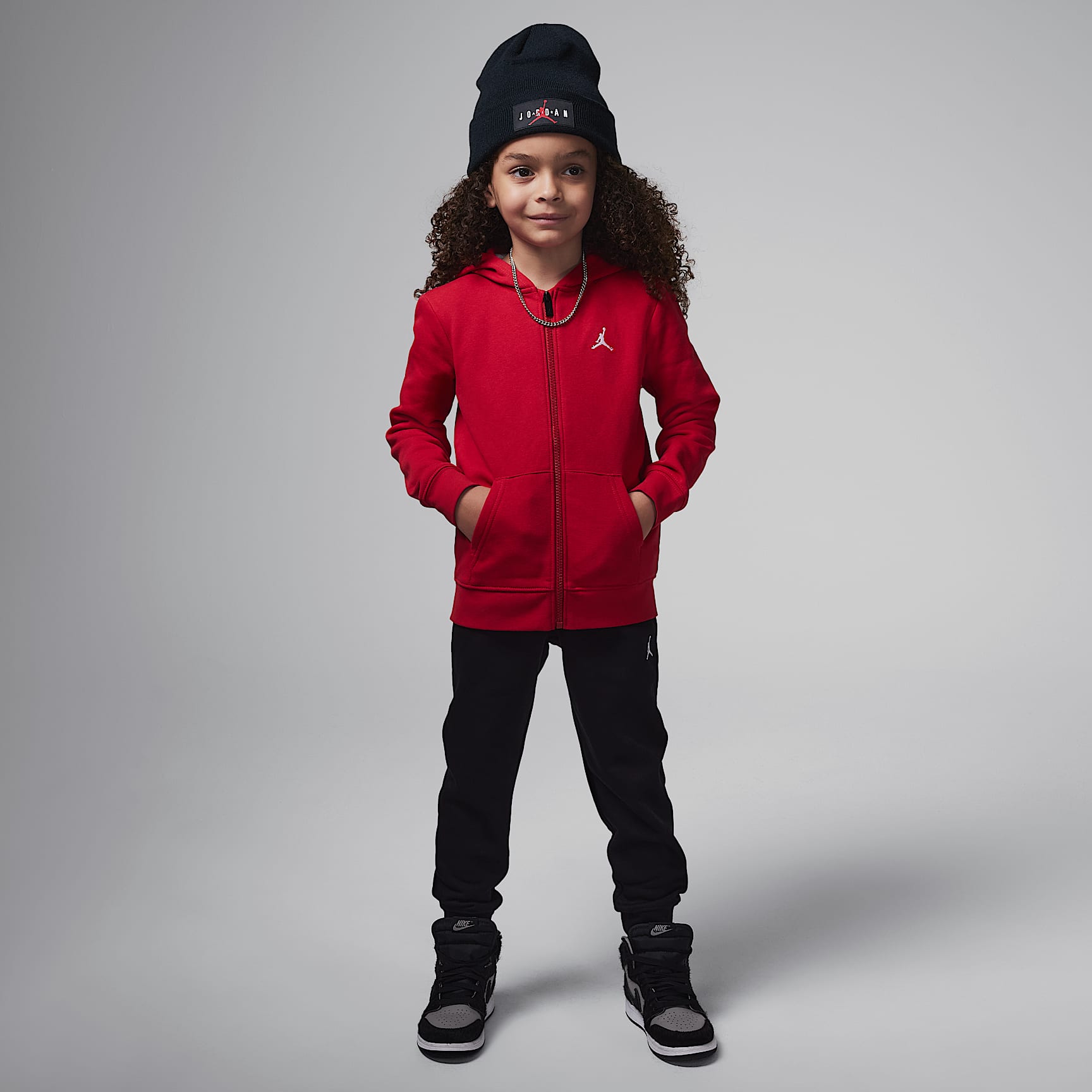 Jordan Brooklyn Fleece Little Kids' 2-Piece Full-Zip Hoodie Set